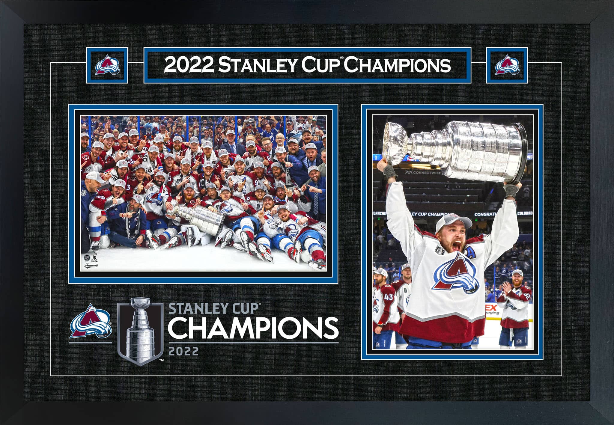 Mikko Rantanen Framed Colorado Avalanche 16" x 24" 2022 Stanley Cup Collage 22" x 18"