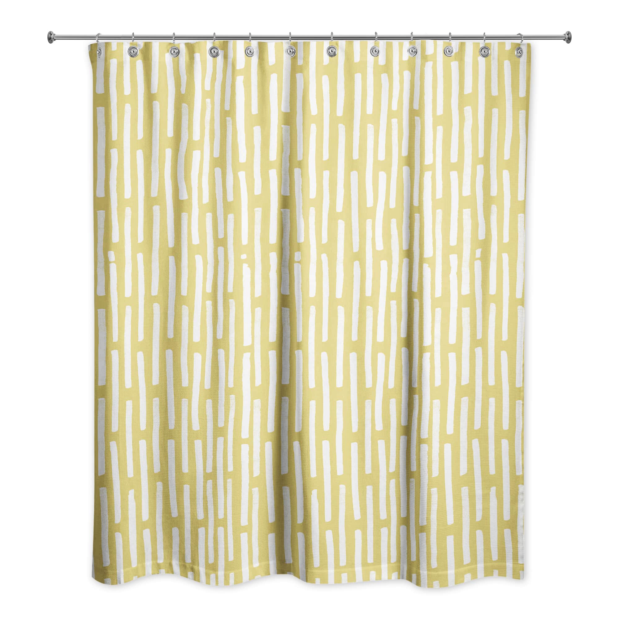 74" Hand Drawn Lines Shower Curtain