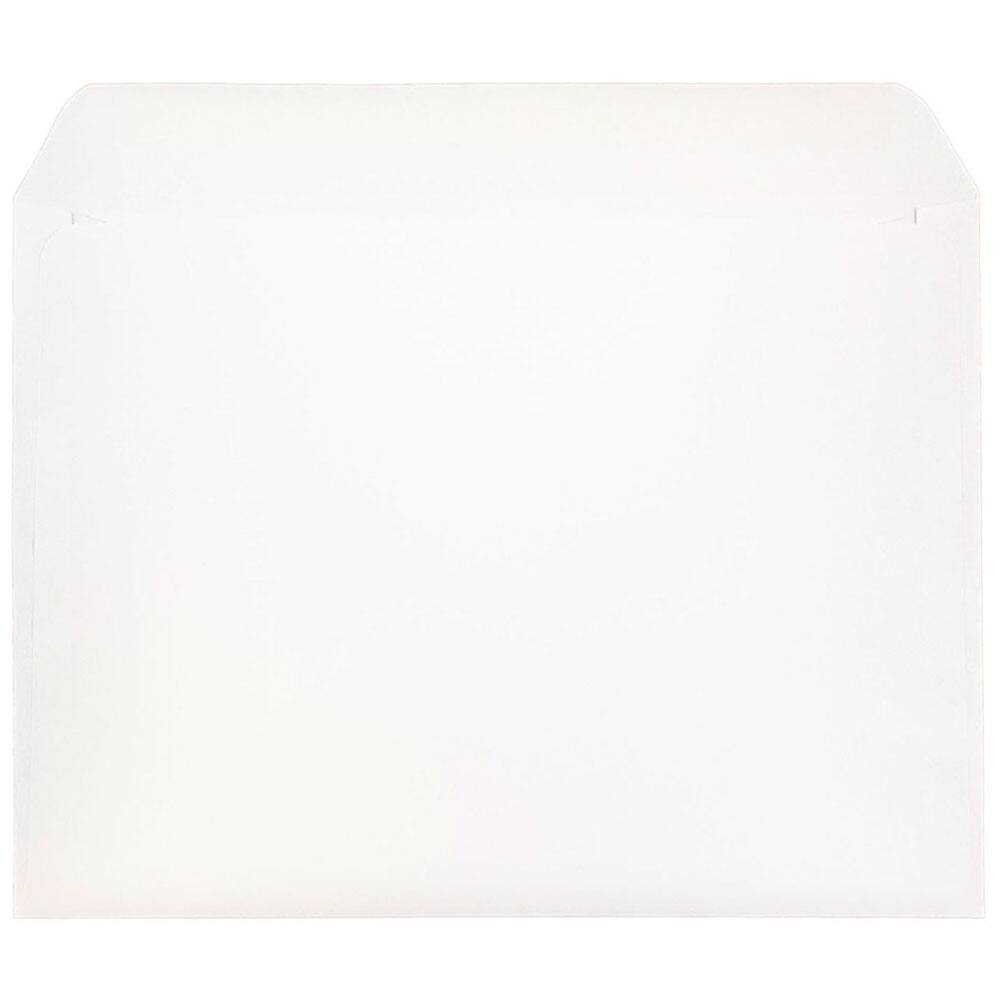 JAM Paper 9.5" x 12.6" White Booklet Commercial Envelopes