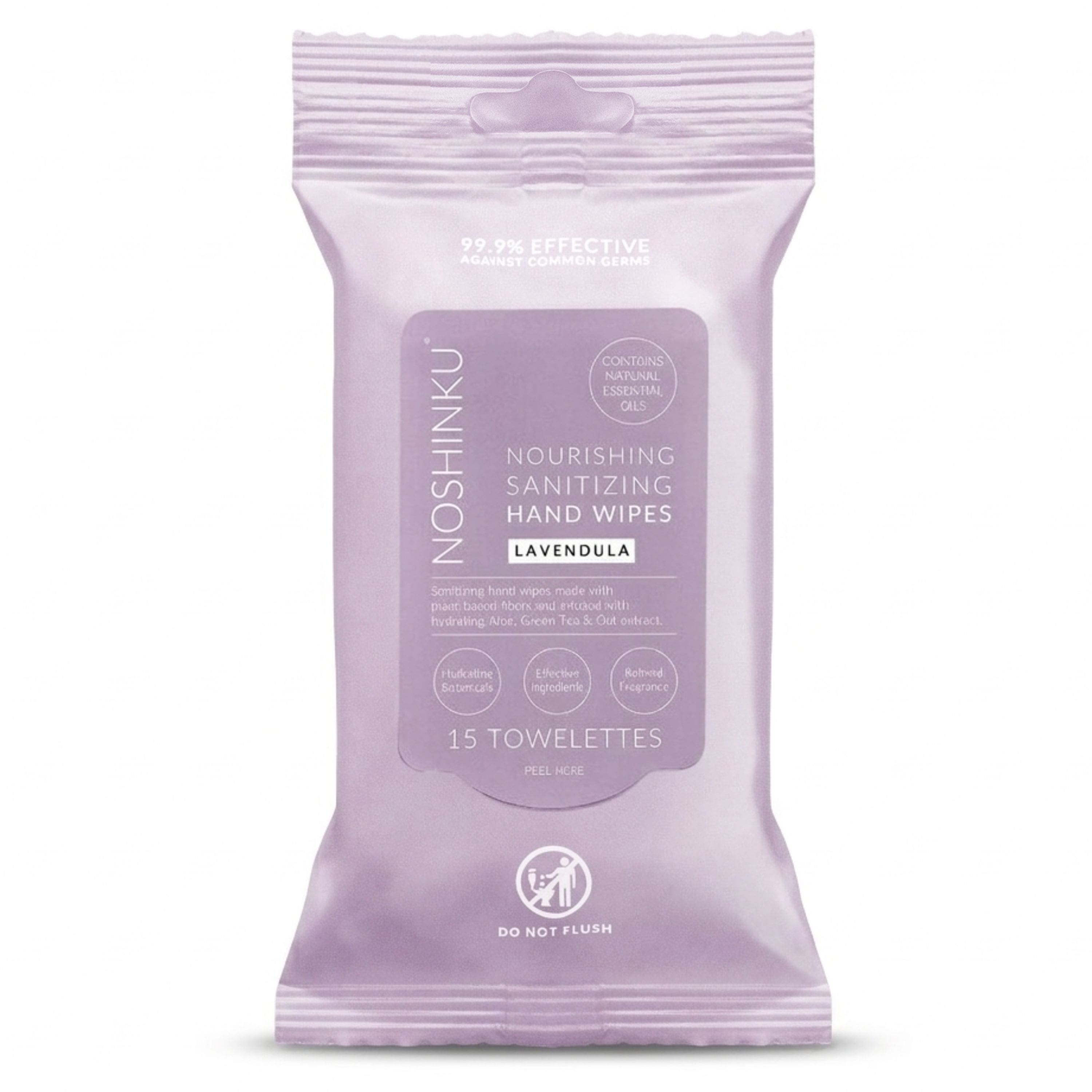 Noshinku Lavendula Nourishing Hand Sanitizing Wipes