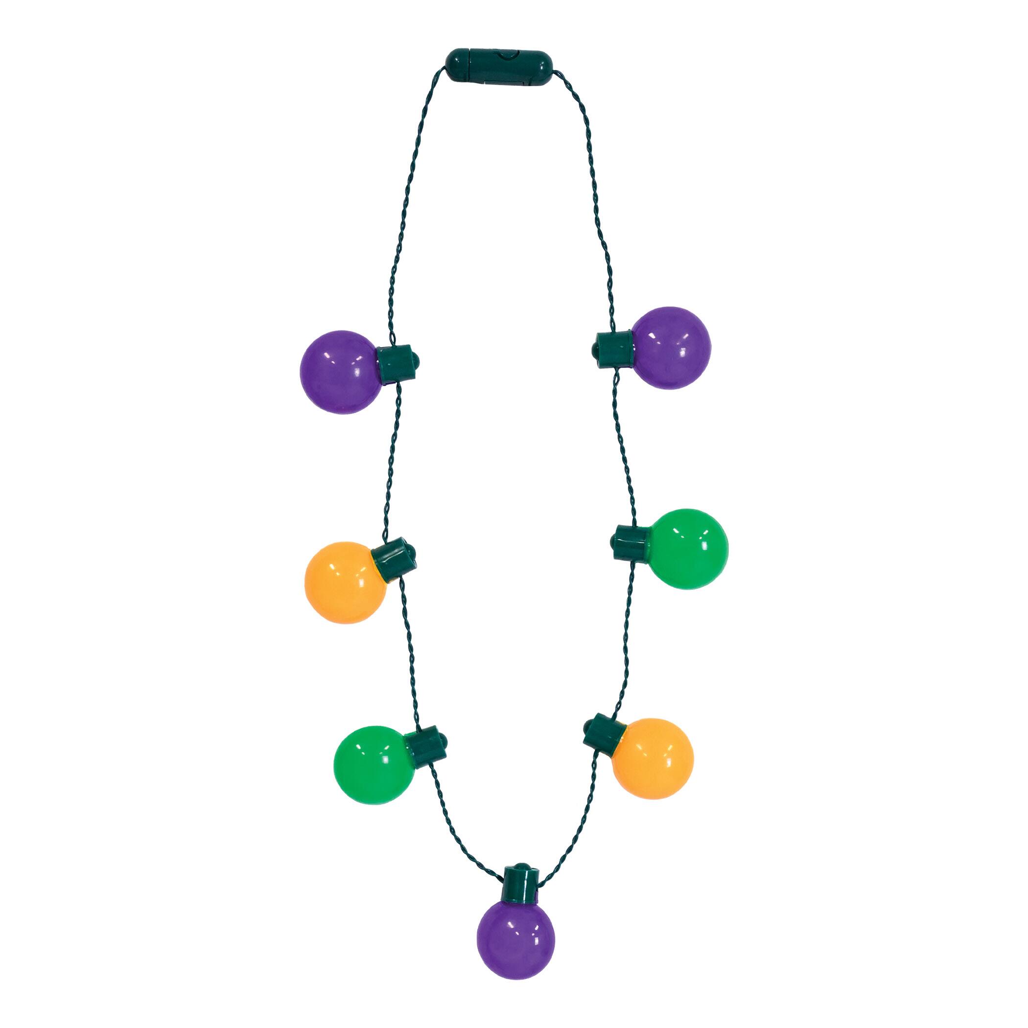 Beistle 35" Pre-Lit Light-Up Oversized Mardi Gras Necklace