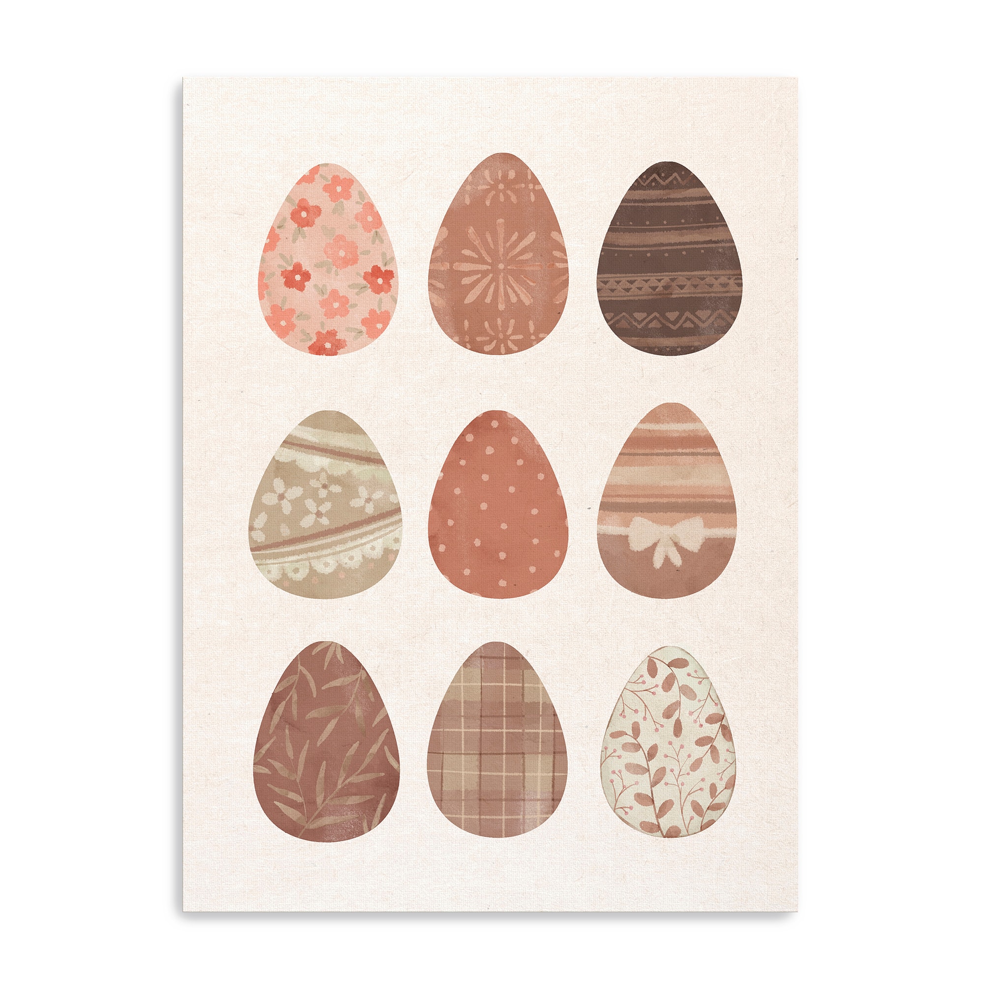 Lumaprints Patterned Eggs Canvas Giclée Art