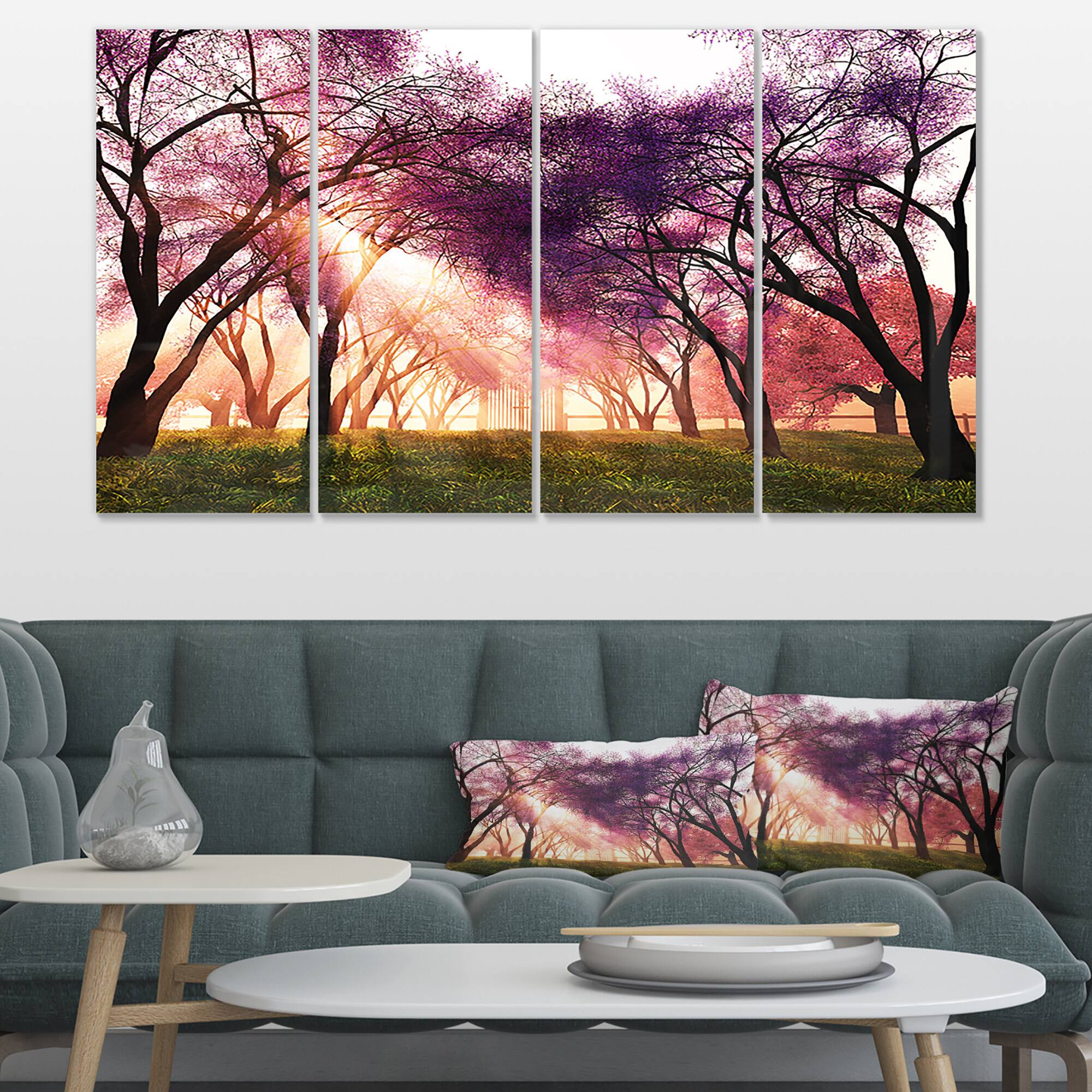 Designart - Cherry Blossoms Japan Garden