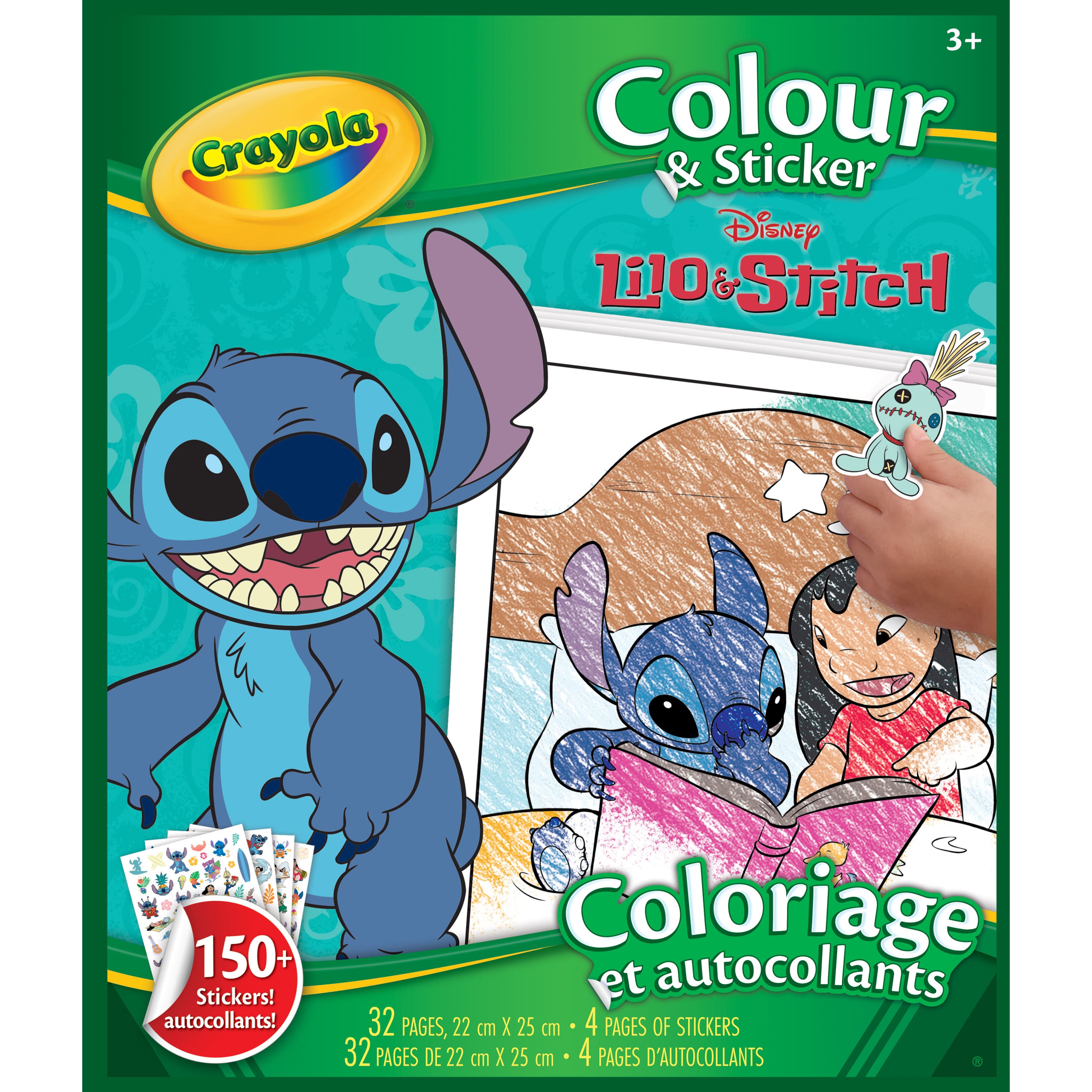 Livre de coloriage et d'autocollants Lilo & Stitch de Crayola