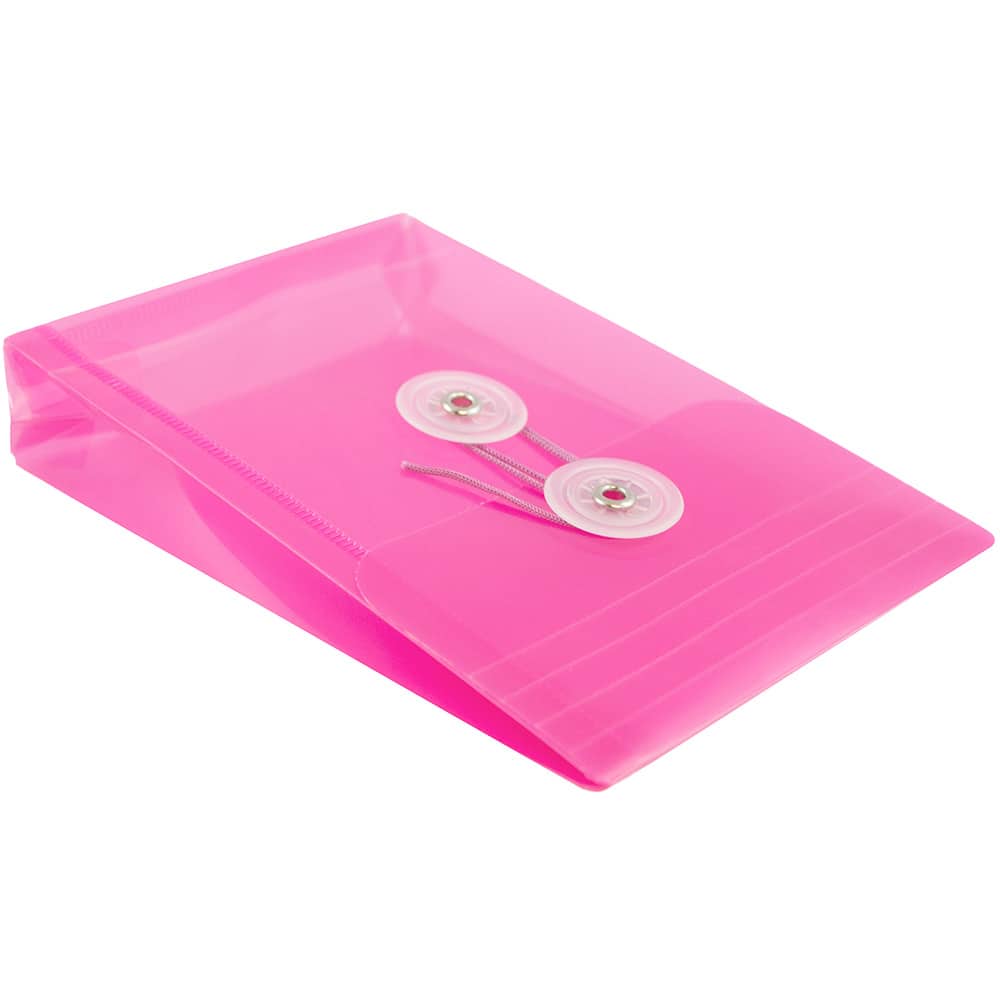 JAM Paper 4.25" x 6.25" Plastic Button & String Tie Closure Envelopes, 12ct.