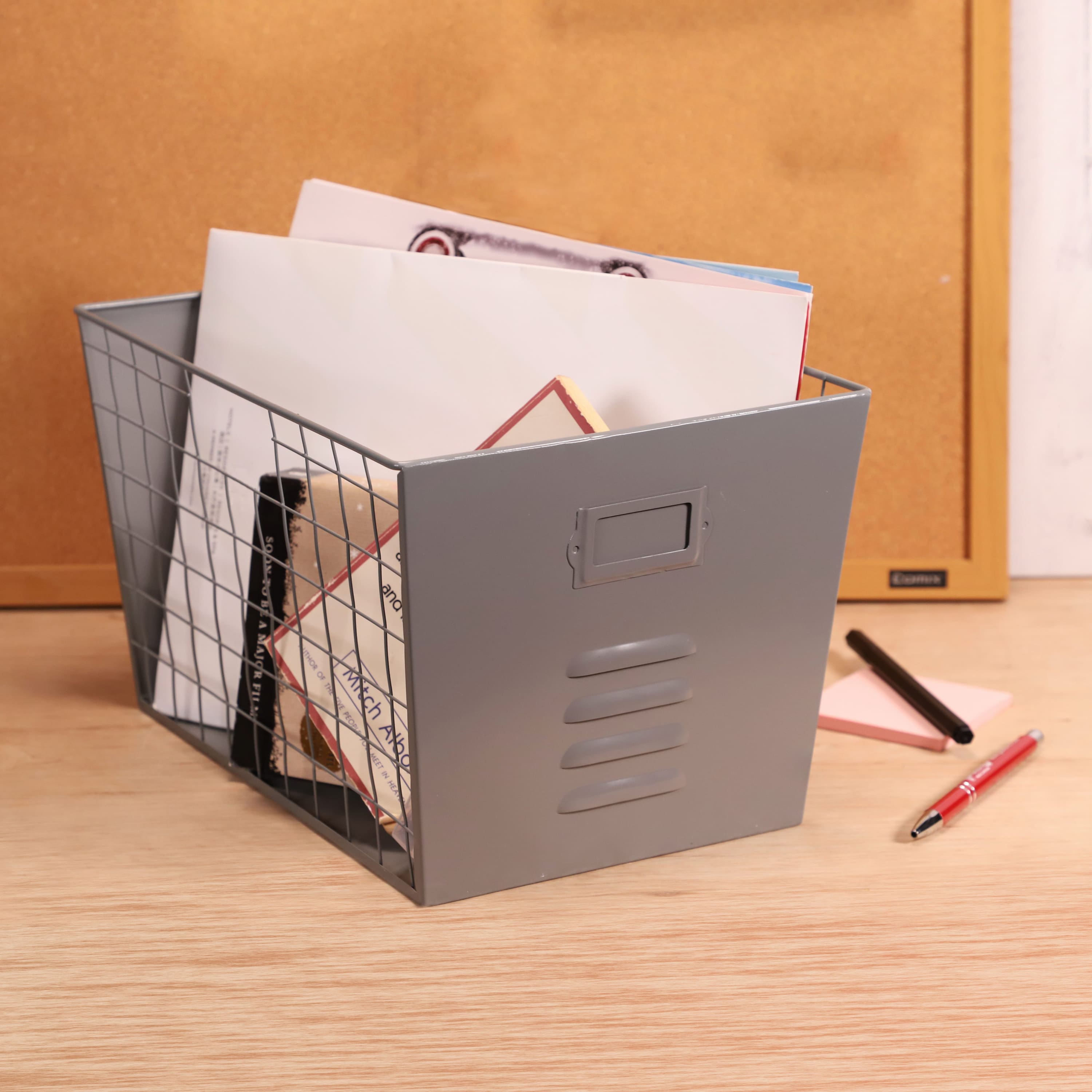 6 Pack: 13" Gray Wire Multifunctional Basket