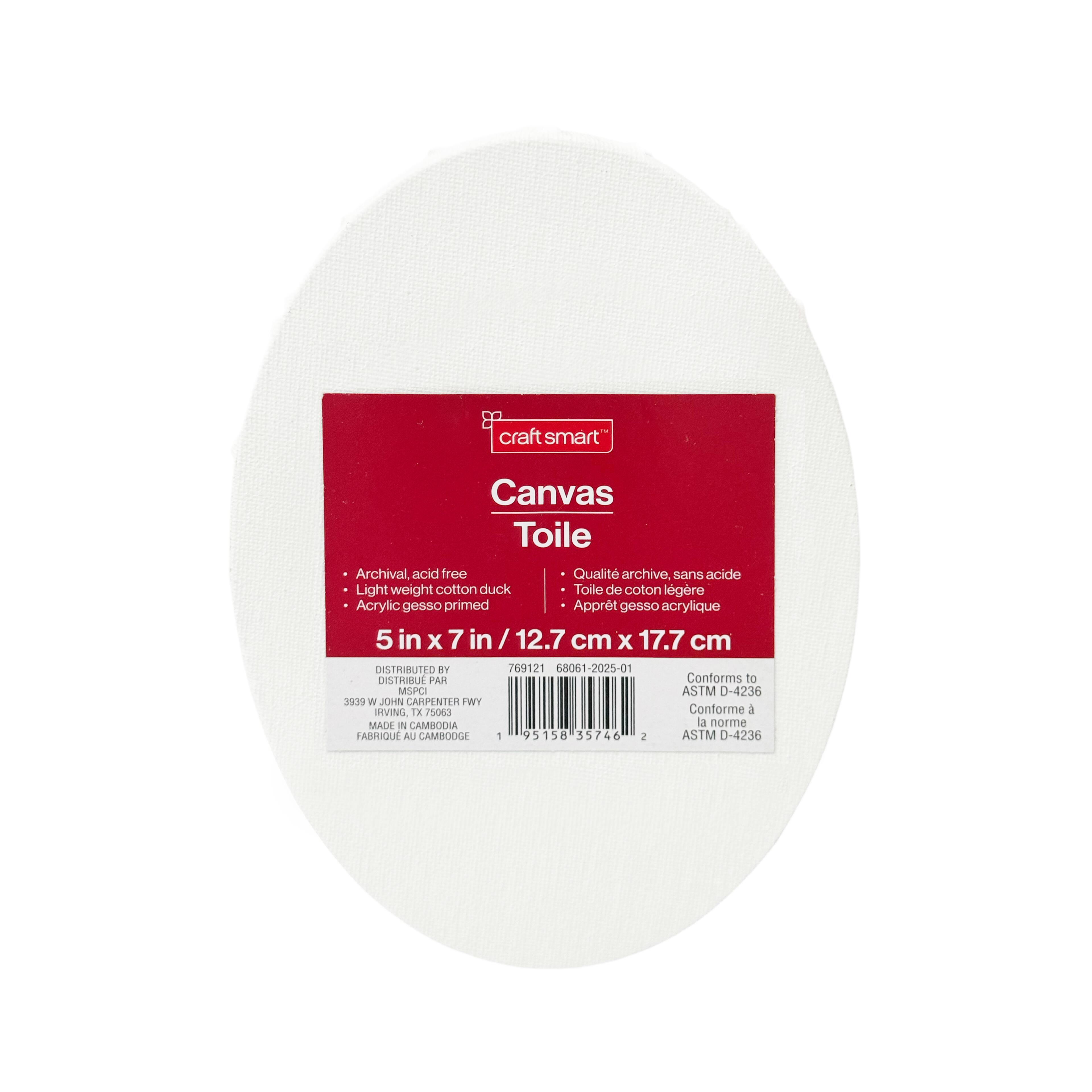 Oval Cotton Duck Canvas by Craft Smart™