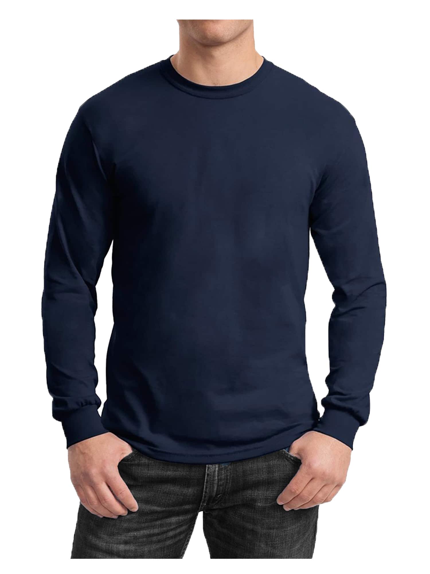 Galaxy by Harvic Long Sleeve Crew Neck Men's T-Shirt