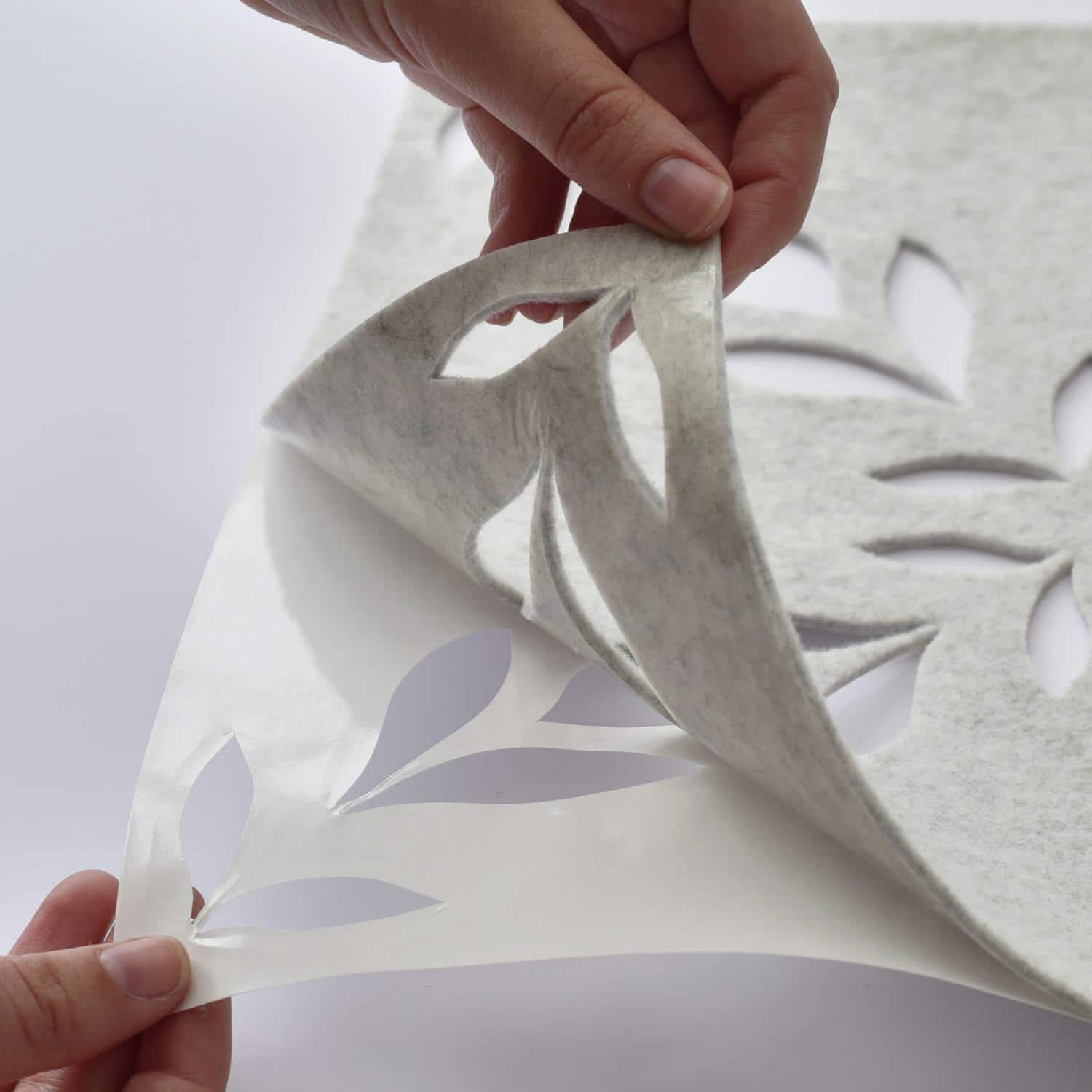 RoomMates White Botanical Trellis Acoustical Peel & Stick Tiles