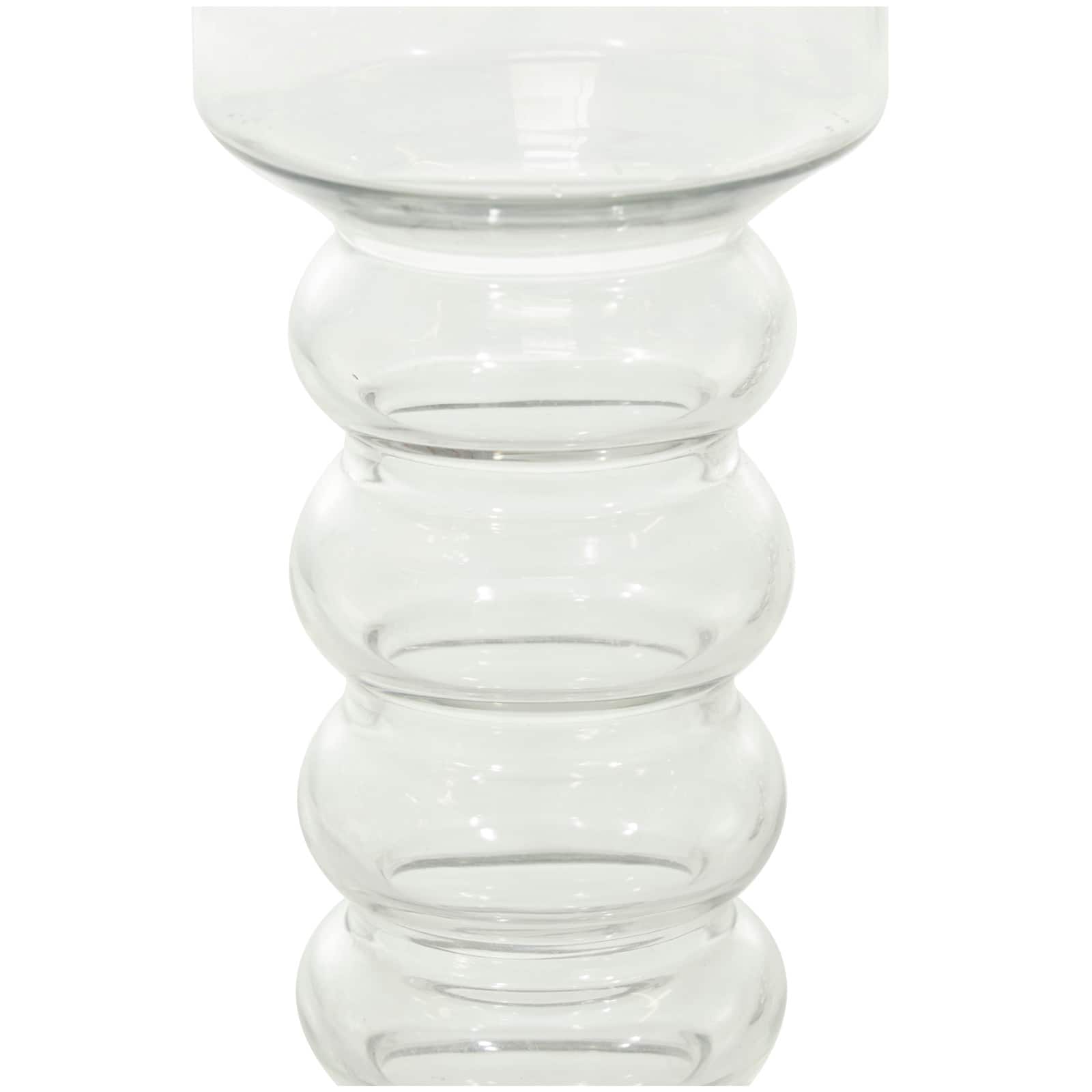 Clear Glass Candle Holder Set