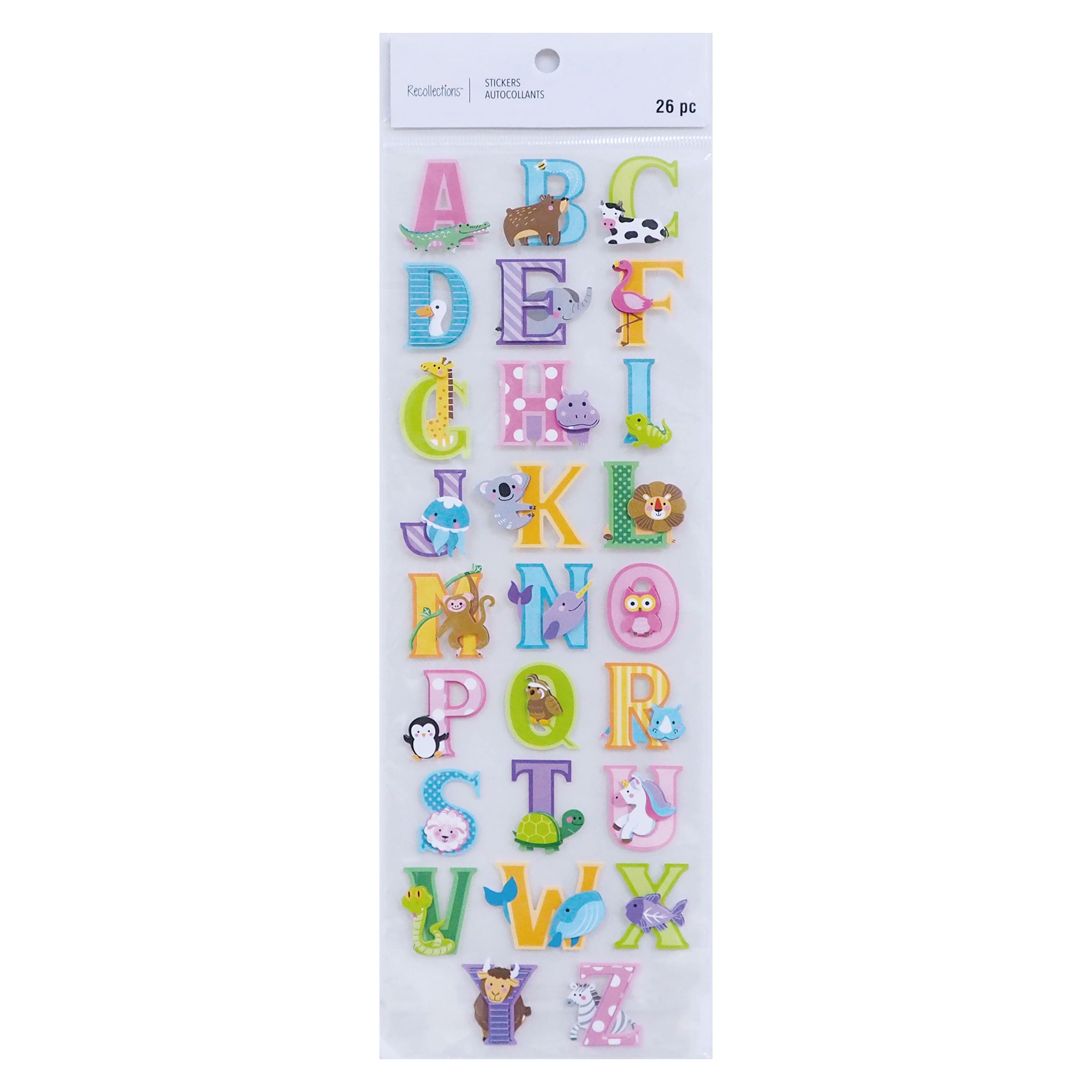 12 Pack: Kids Alphabet Stickers by Recollections™