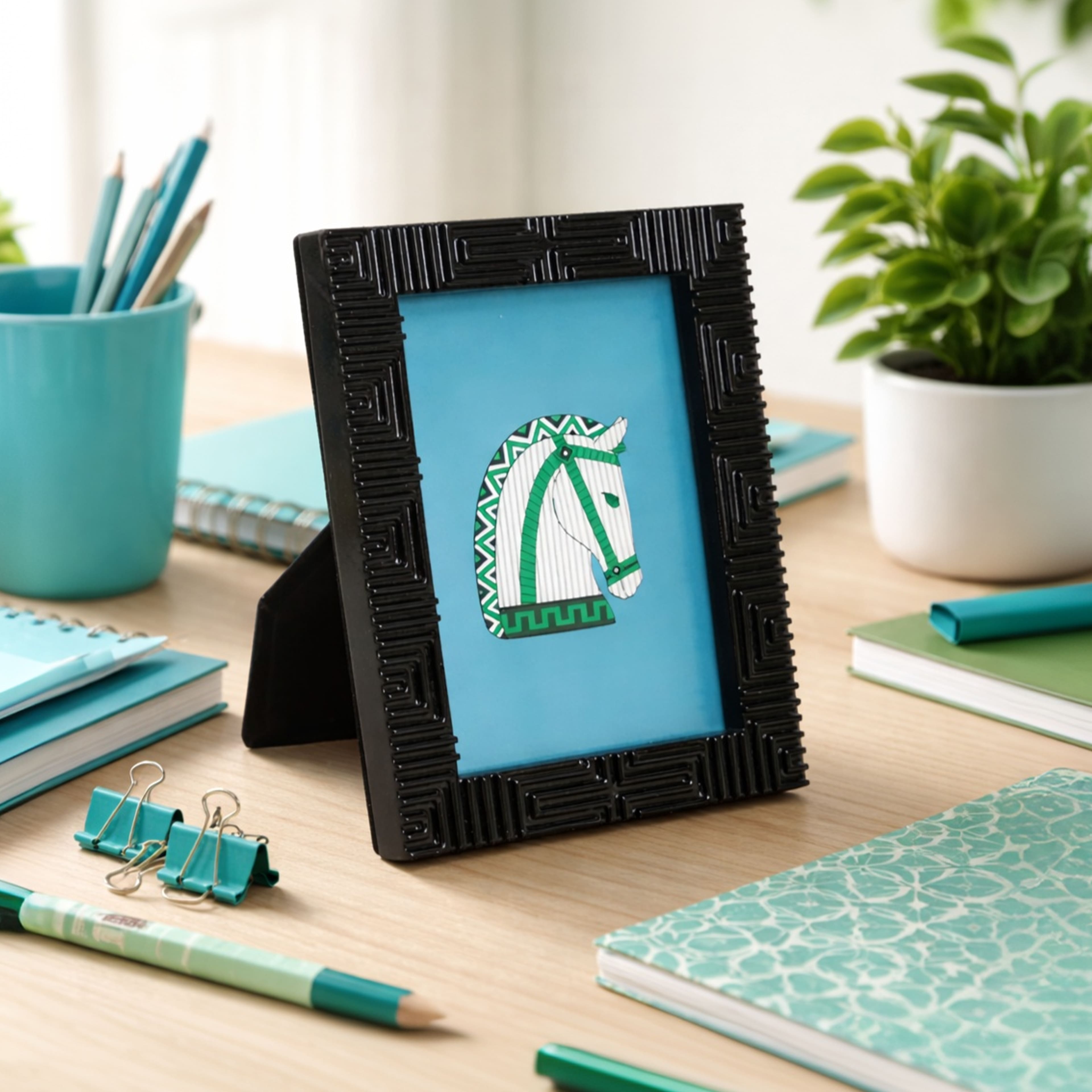 Jonathan Adler x Michaels 4" x 6" Black Greek Key Tabletop Frame