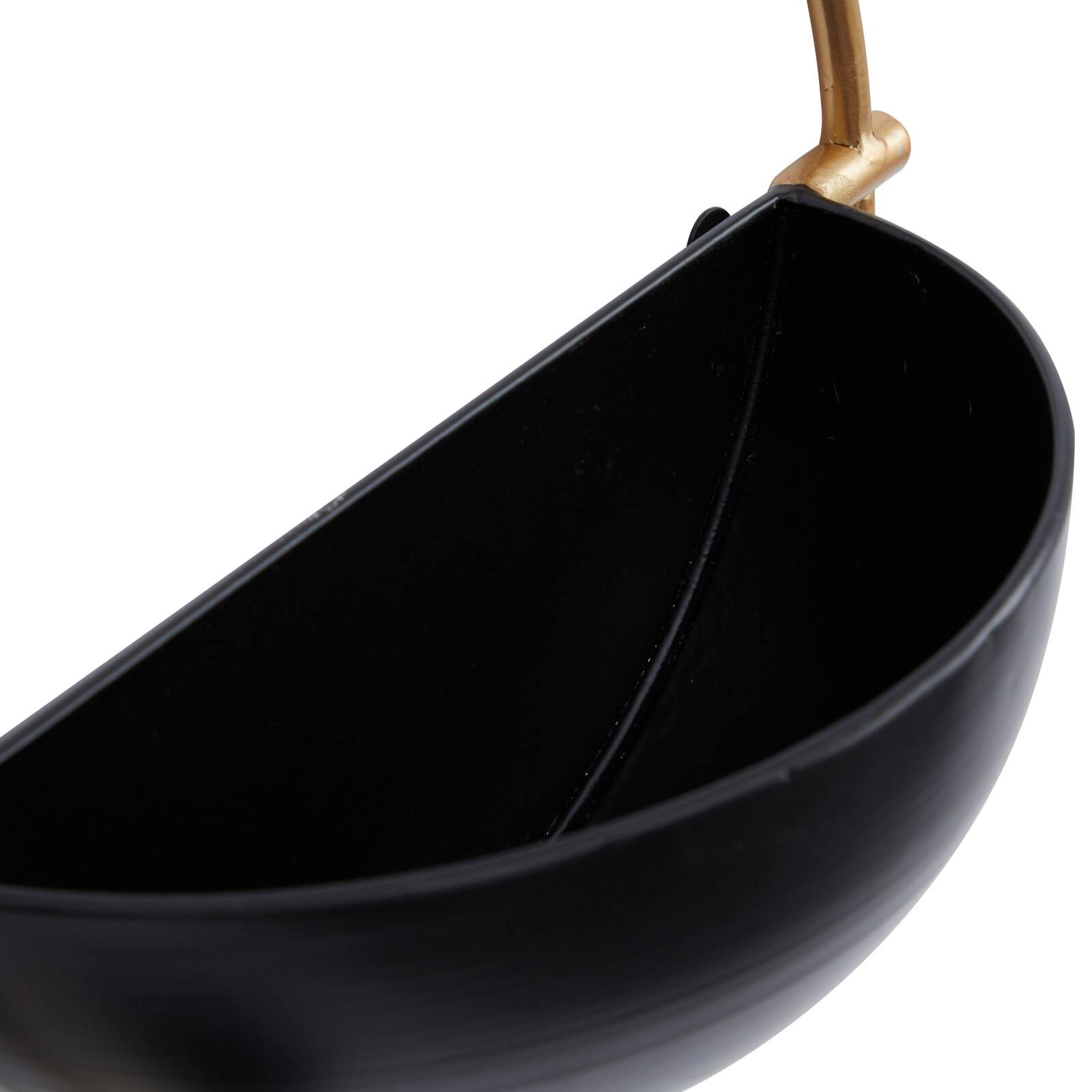 Set of 3 Black Iron Contemporary Planters, 15" x 14" x 5"