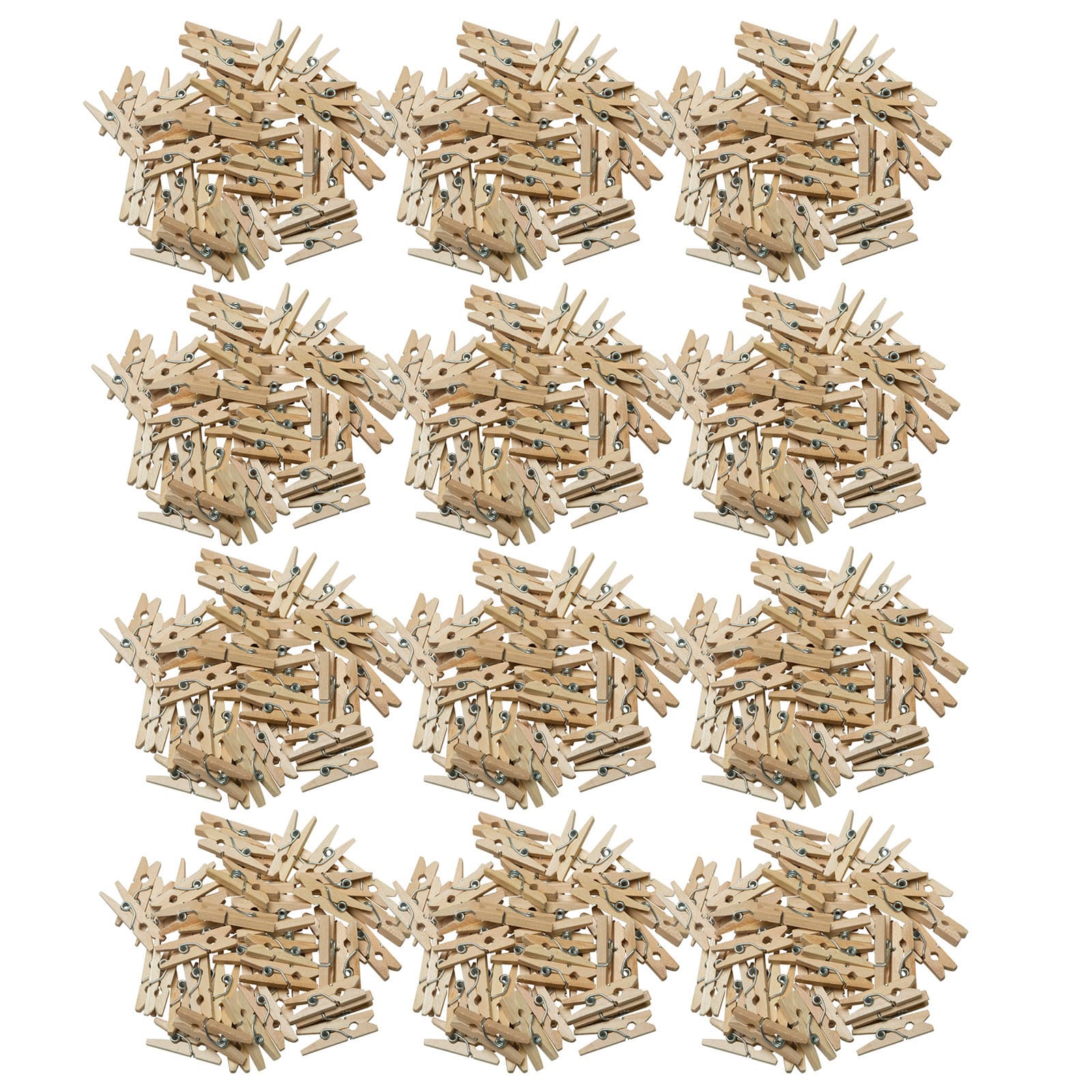Creativity Street Natural Mini Spring Clothespins, 12 Pack