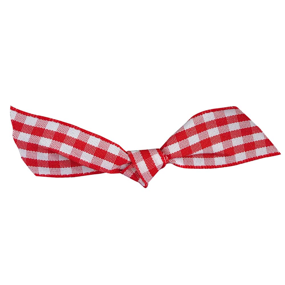 JAM Paper 7/8" Gingham Check Twist Tie Flair Bows
