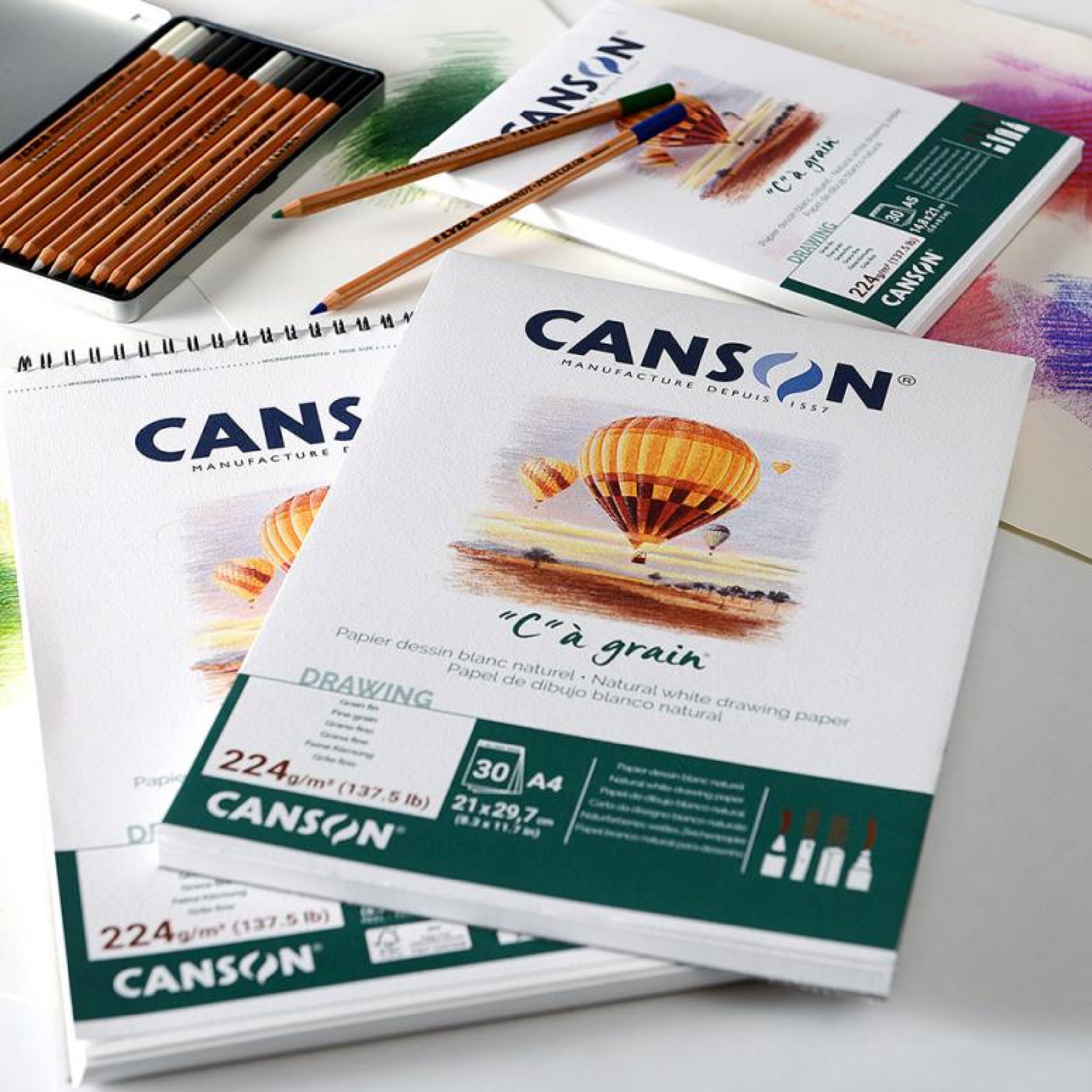 Canson® 9" x 12" "C" à Grain® Drawing Pad