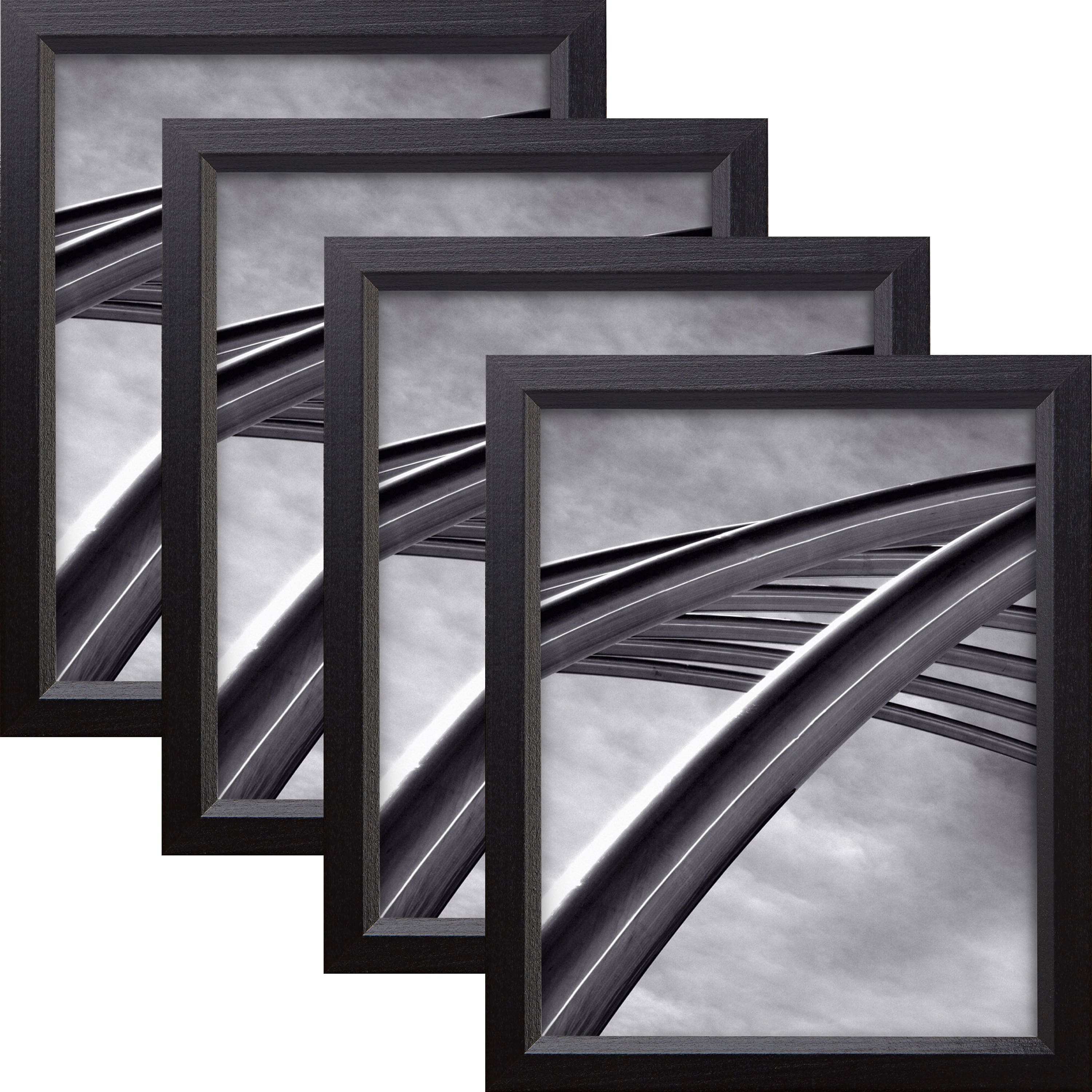 4 Pack: Craig Frames Economy Ebony Hardwood Picture Frame