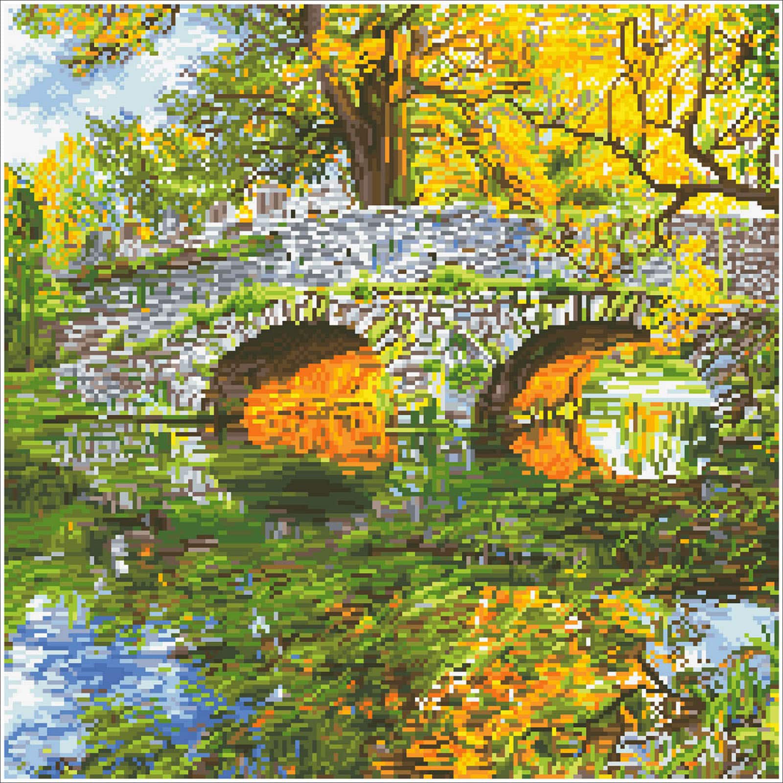 Diamond Dotz® Advanced Country Bridge Diamond Painting Kit