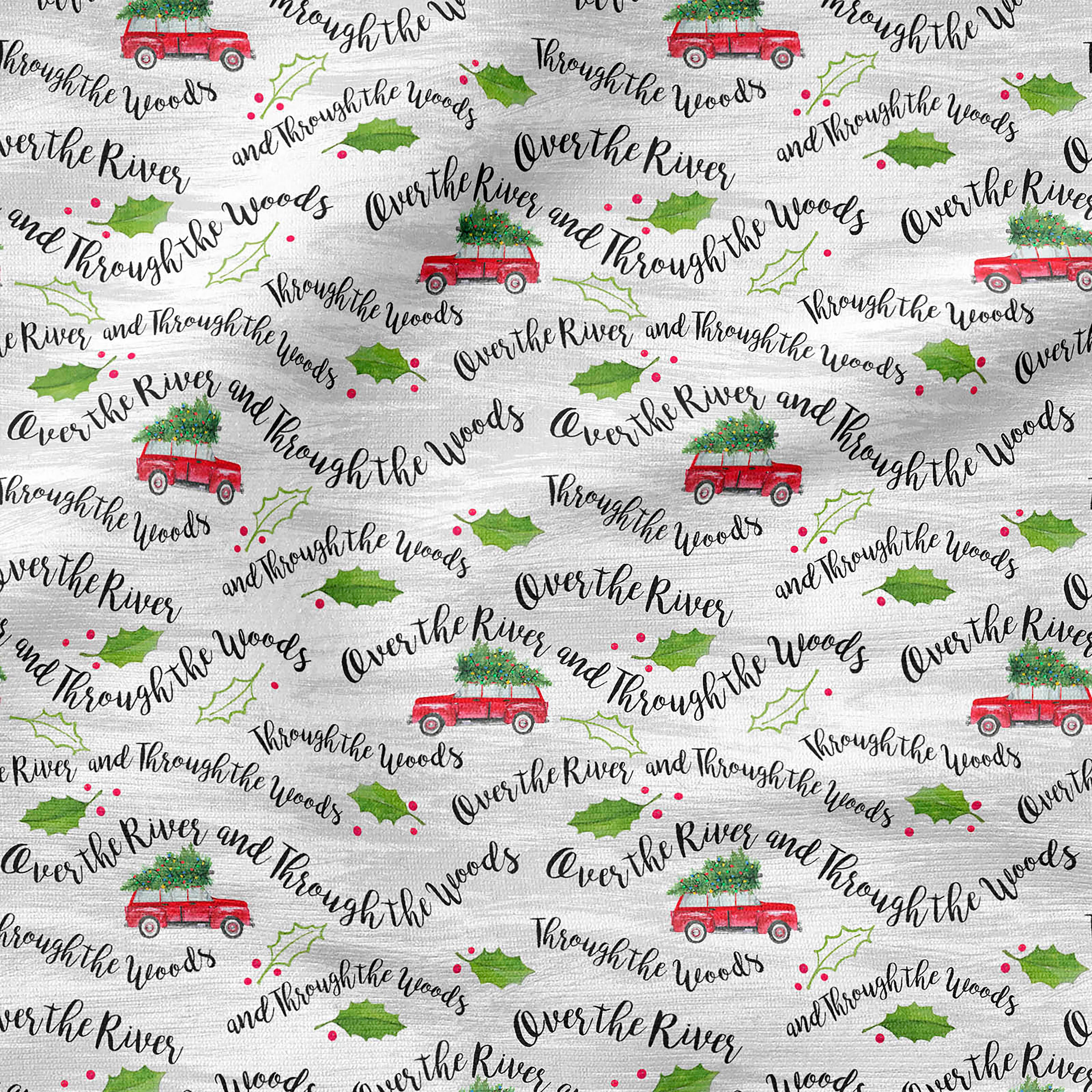 Fabric Editions White Over the River Cotton Fabric