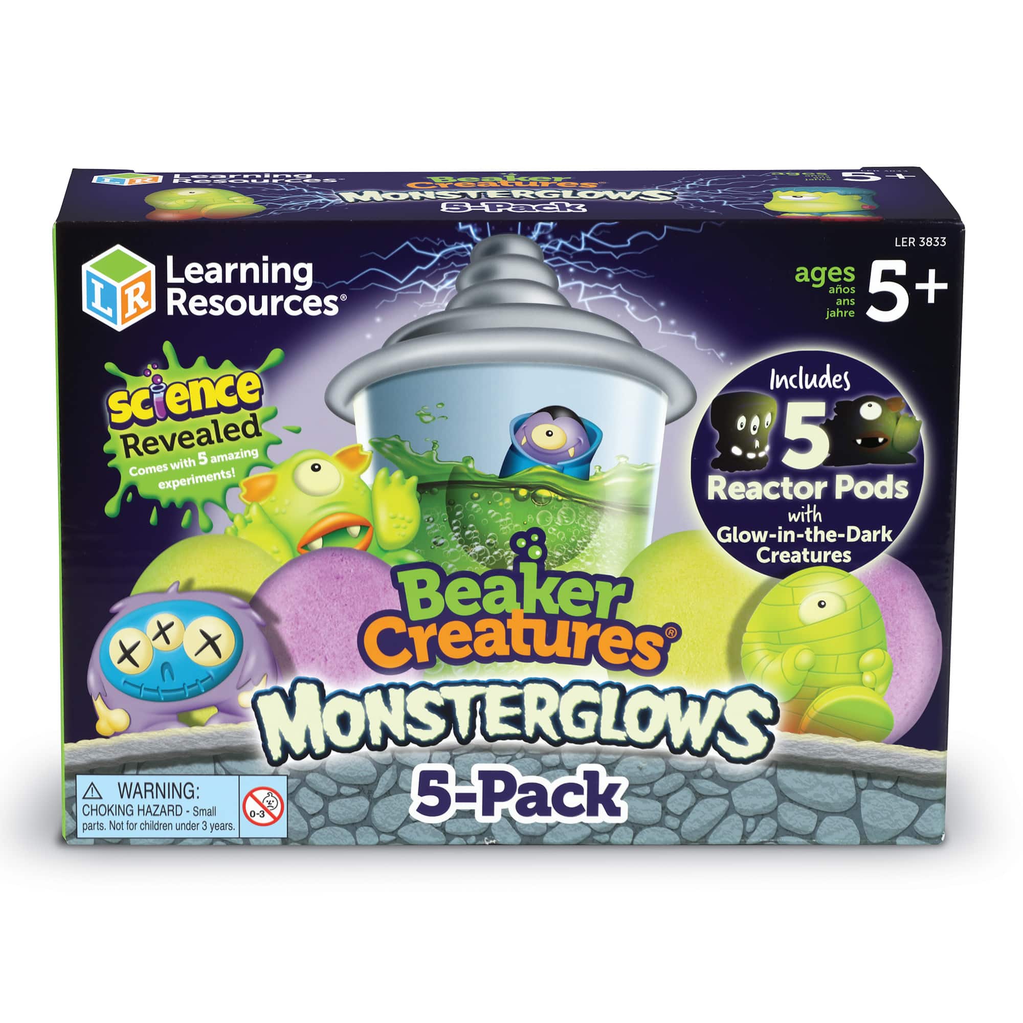 Learning Resources Beaker Creatures Monsterglow 5-Pack