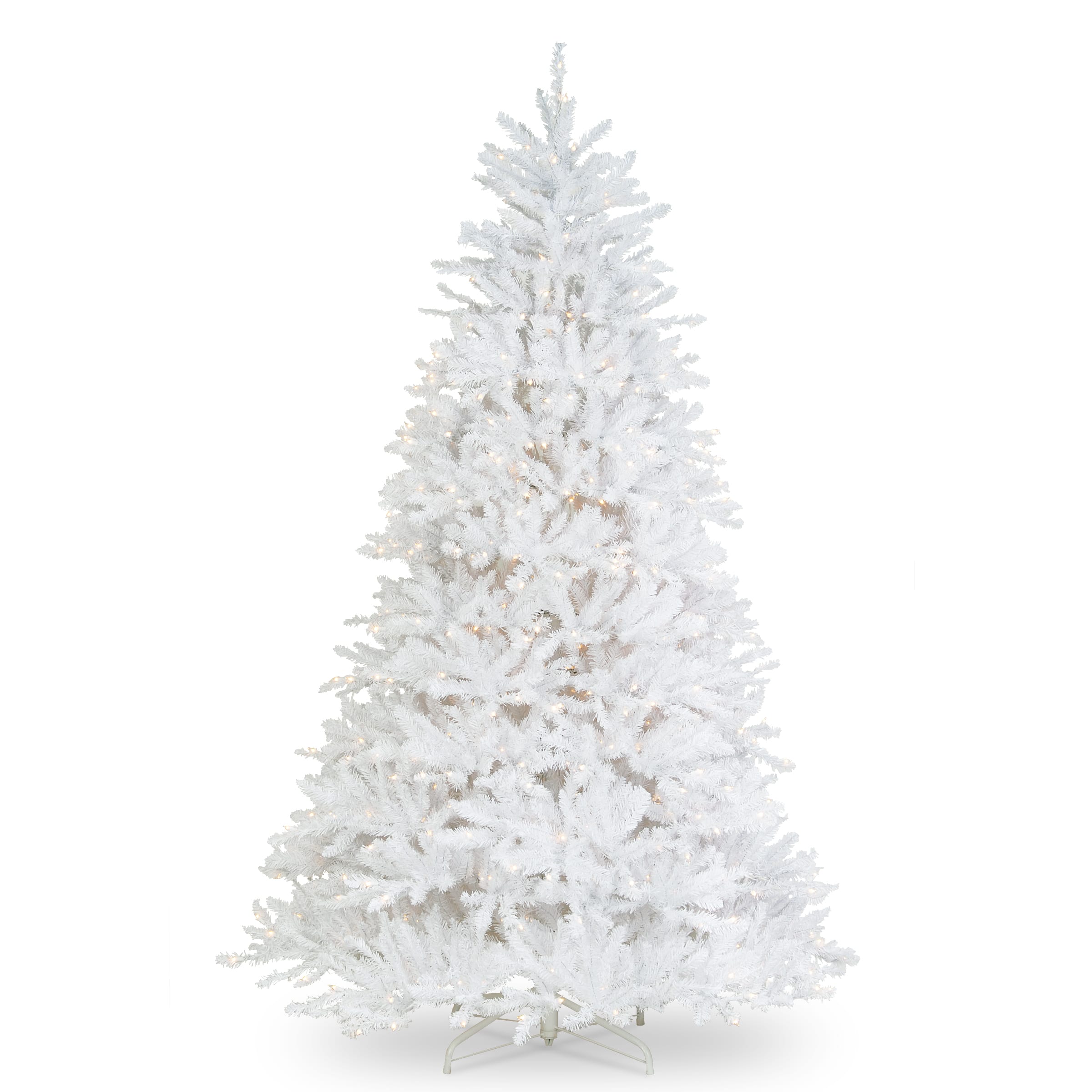 7ft. Prelit Dunhill® White Fir Artificial Christmas Tree, Clear Lights