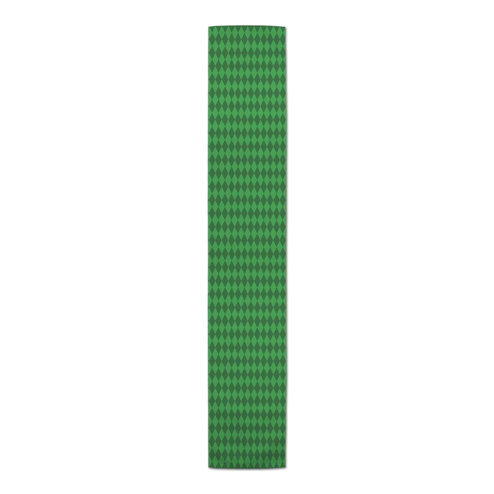 Green Diamonds Outdoor Table Runner
