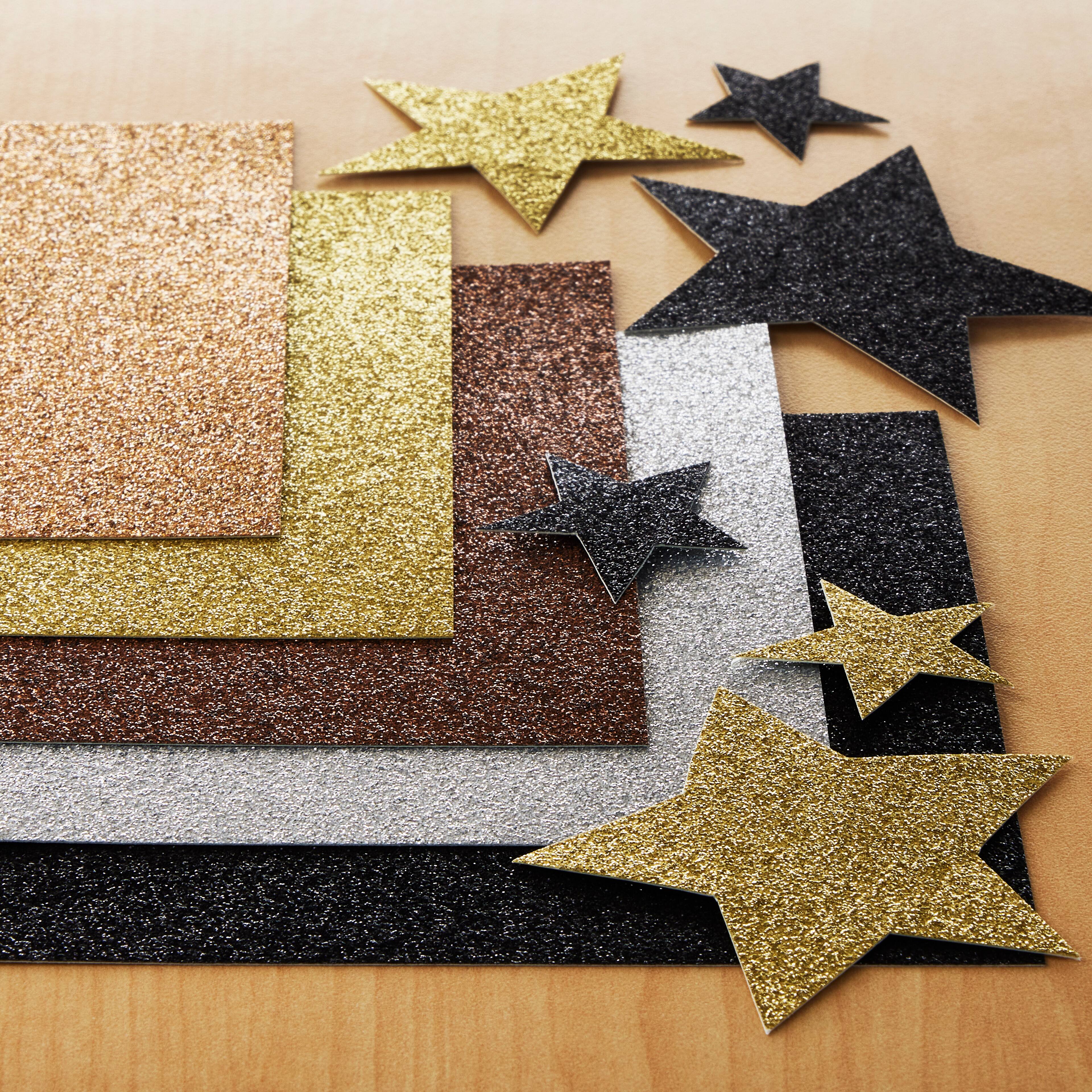6 Packs: 48 ct. (288 total) Metallic Glitter Cardstock Paper Pad by Recollections™, 4.5" x 7"