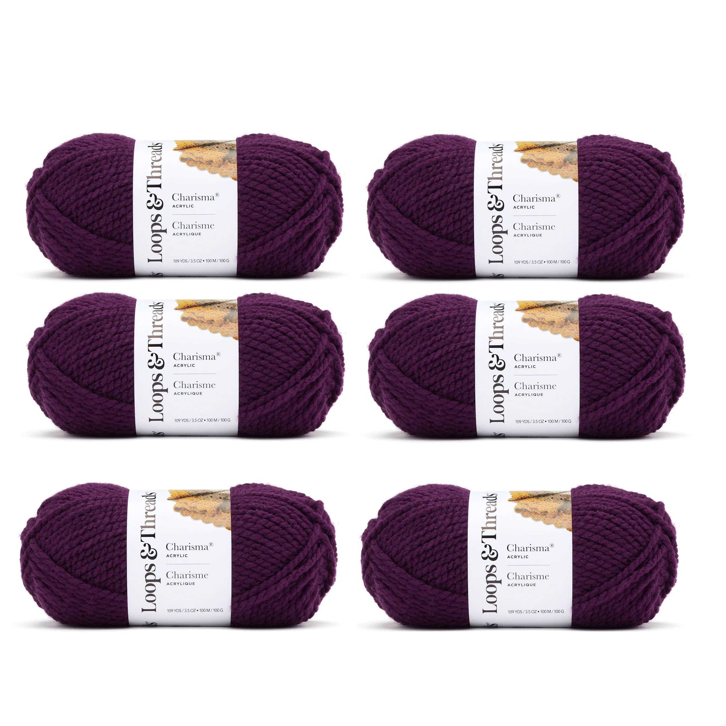6 Pack: Charisma® Yarn by Loops & Threads®