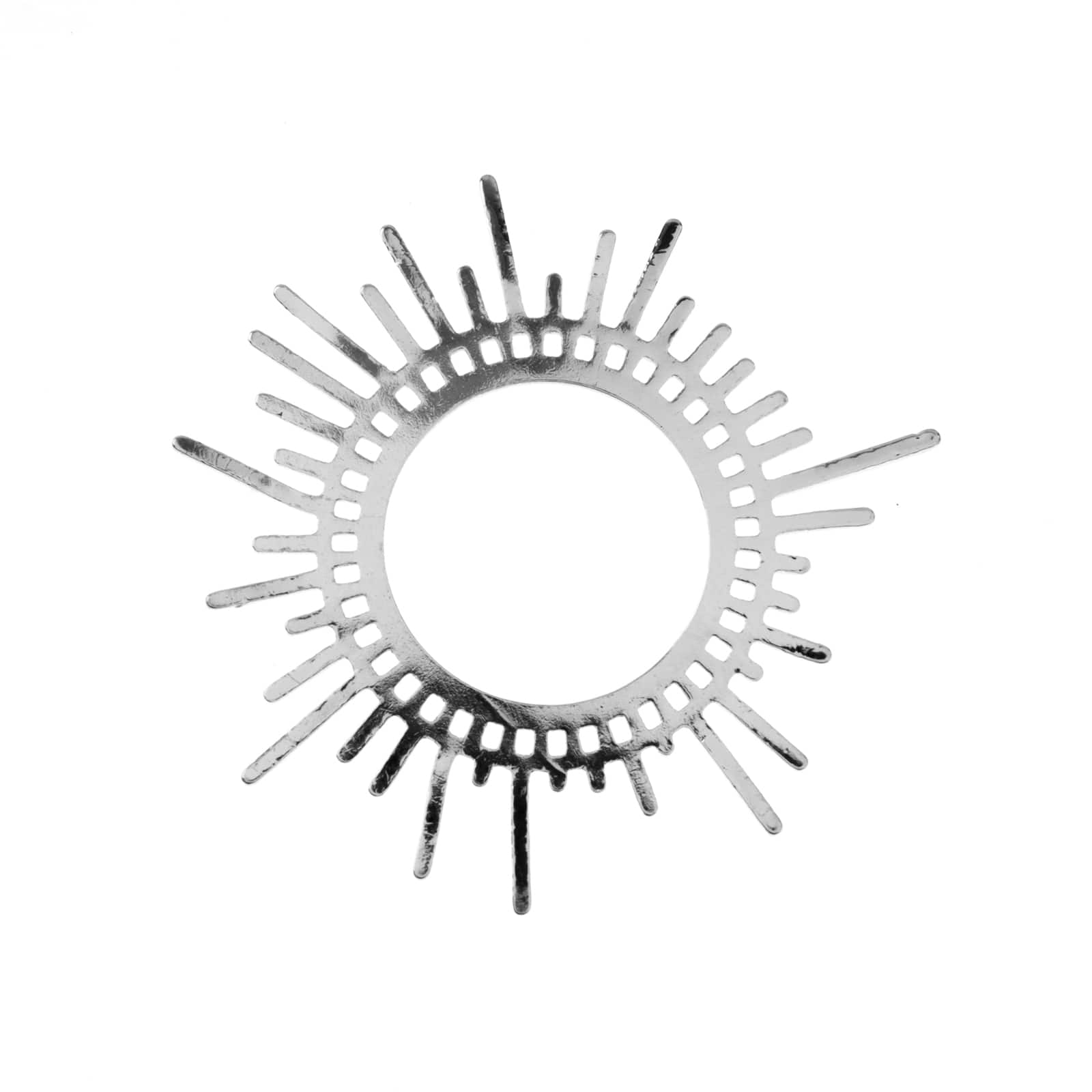 John Bead Silver Sun Pendants, 2ct.
