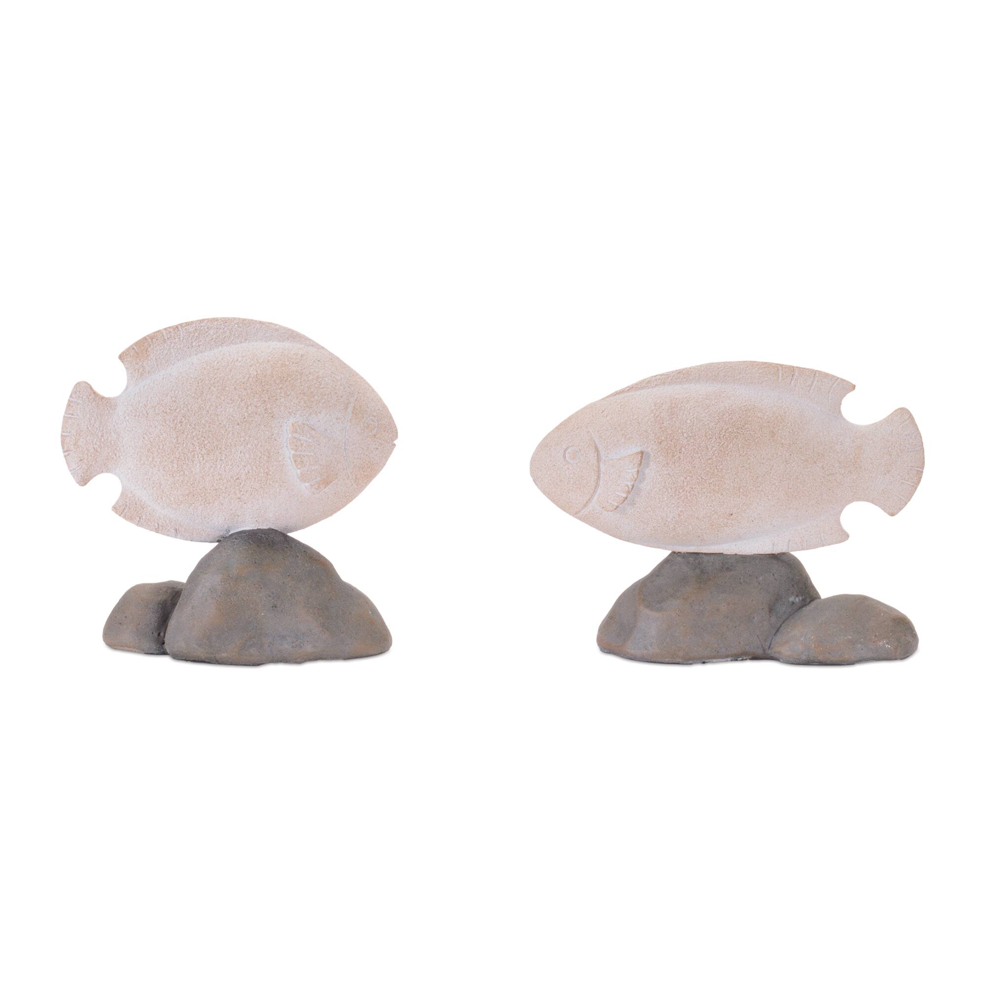 Fish on Rock Décor Set
