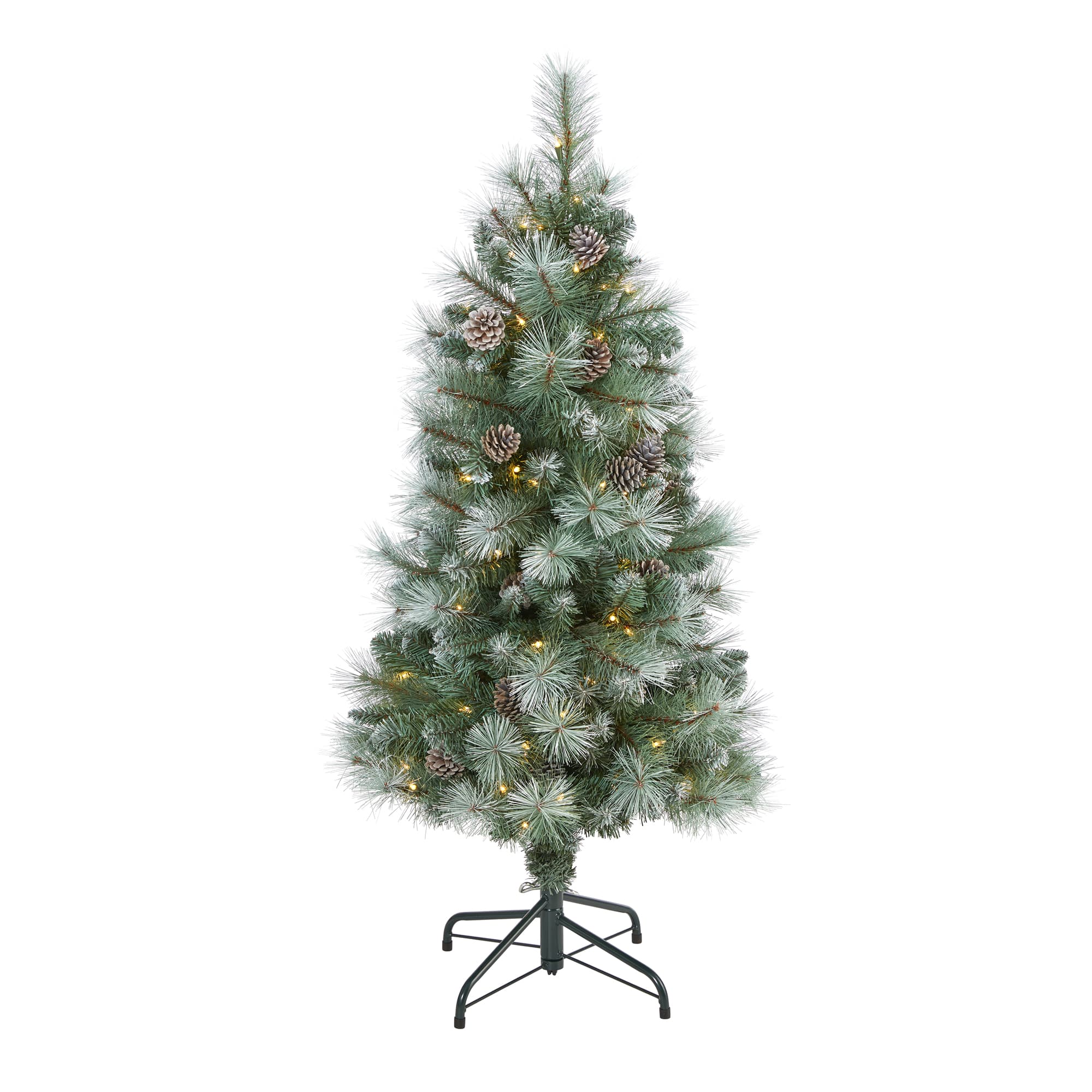 4ft. Pre-Lit British Columbia Mountain Pine Artificial Christmas Tree, Clear LED Lights