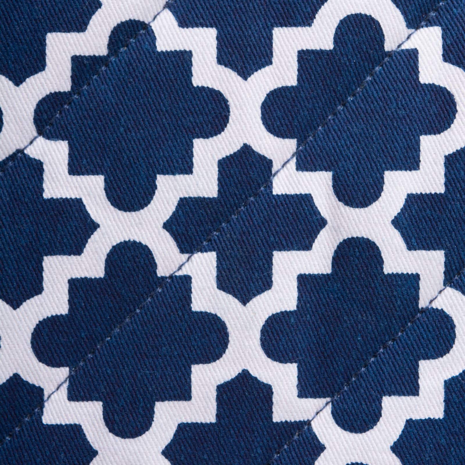 DII® Nautical Blue Lattice Oven Mitt & Potholder Set