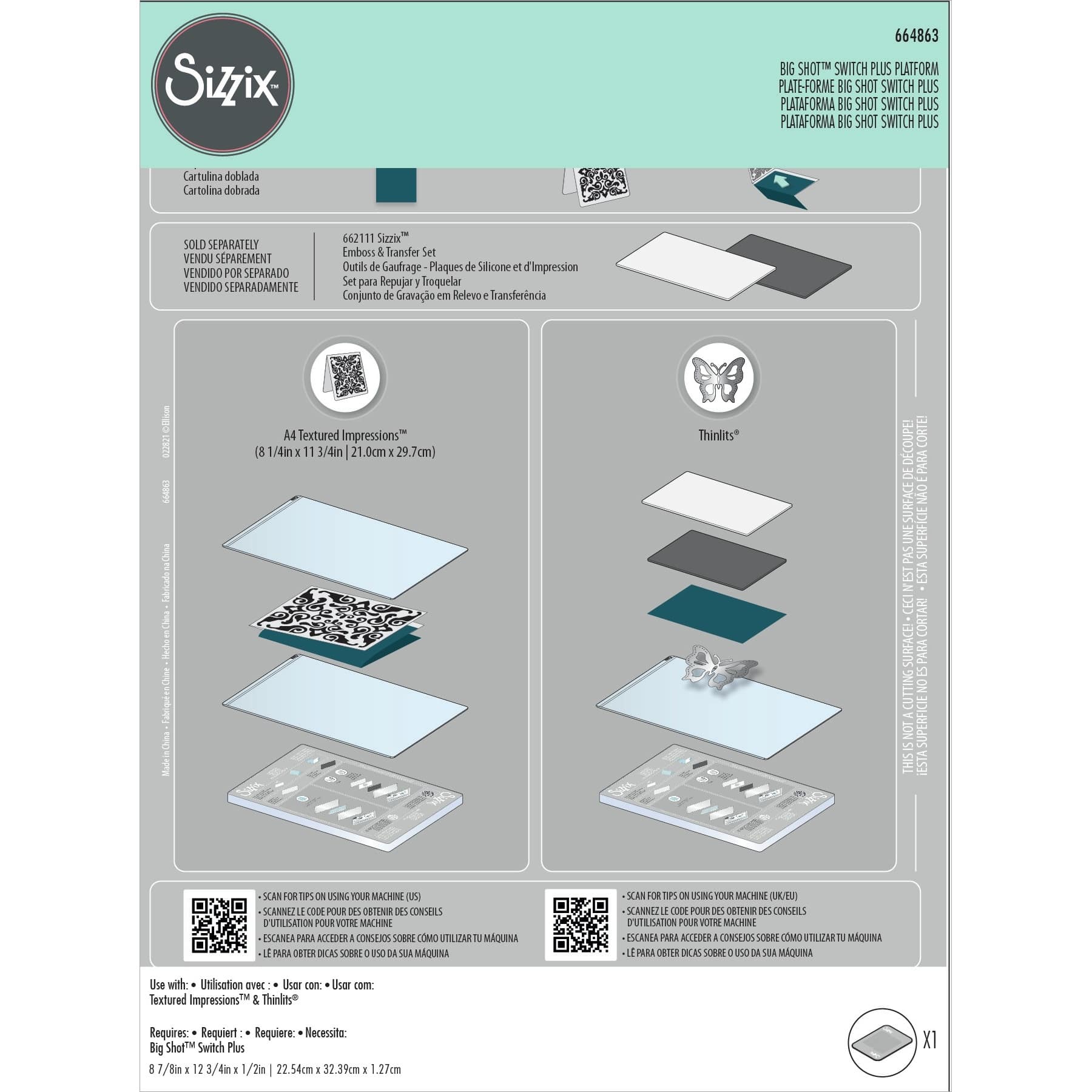 Sizzix™ Big Shot™ Switch Plus Standard Platform