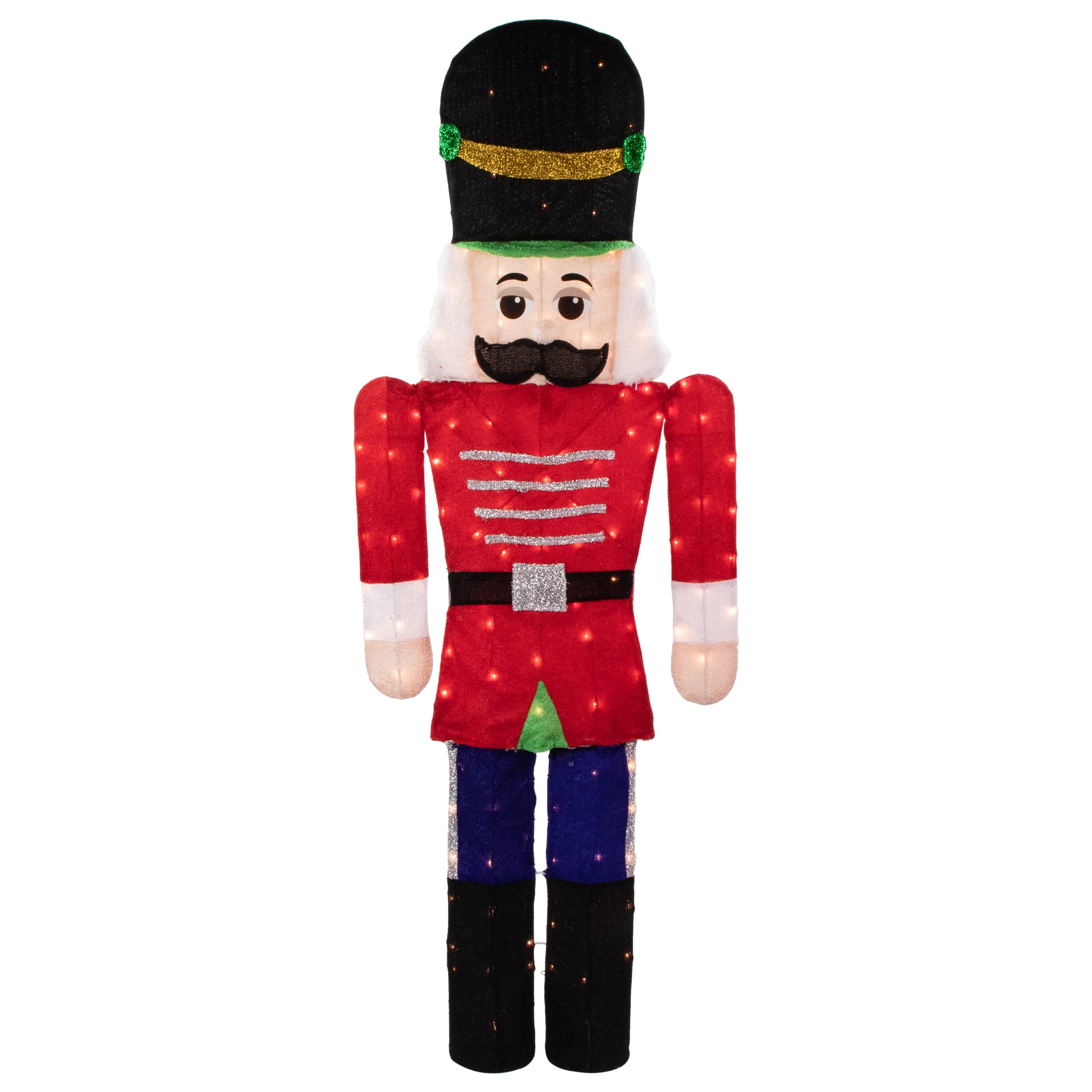 6ft. Lighted Red & Green Toy Soldier Outdoor Christmas Decoration