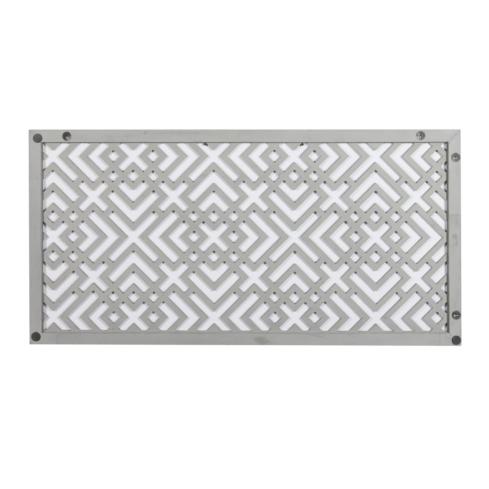 48" White Wood Abstract Farmhouse Wall Décor