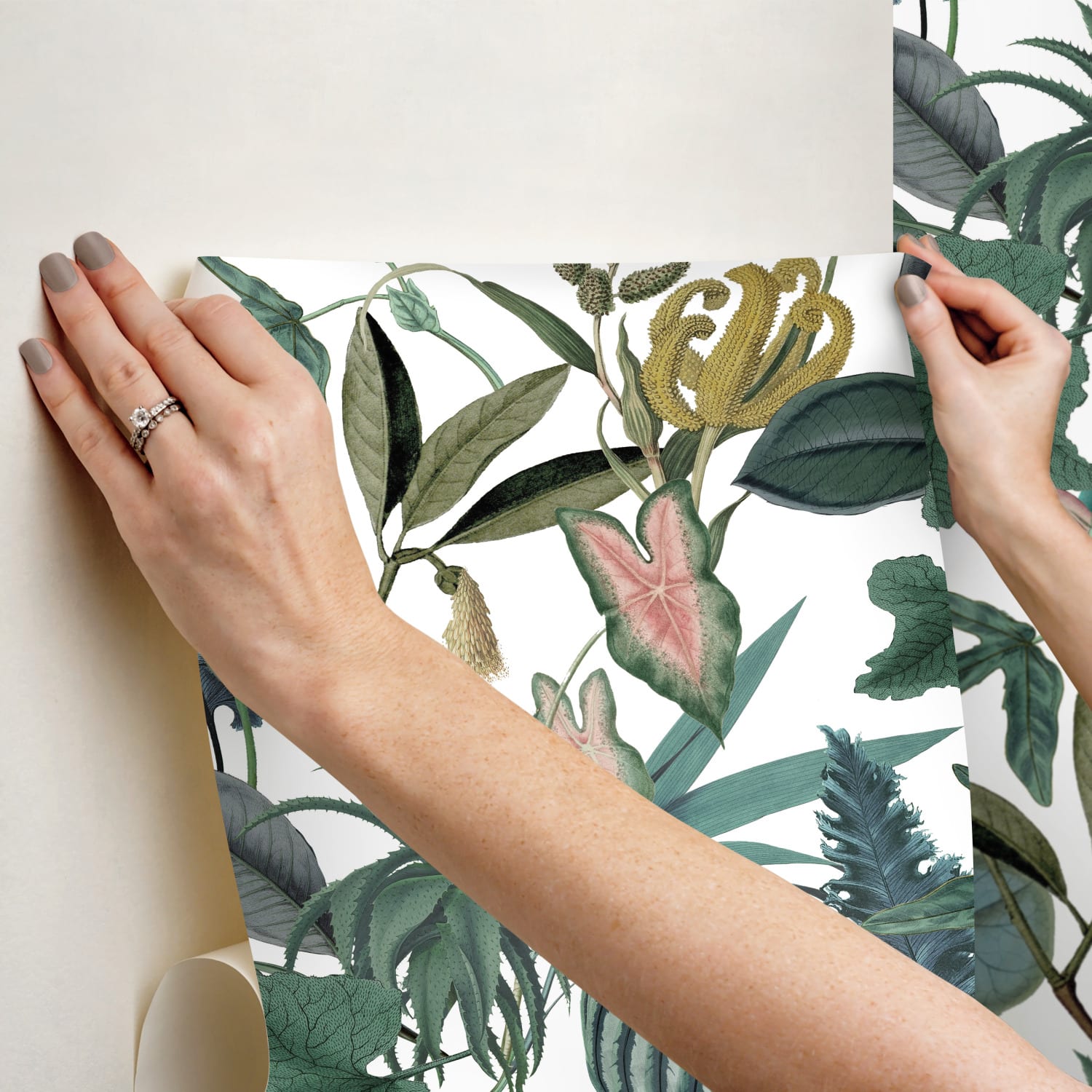 RoomMates Mr. Kate Tropical Peel & Stick Wallpaper