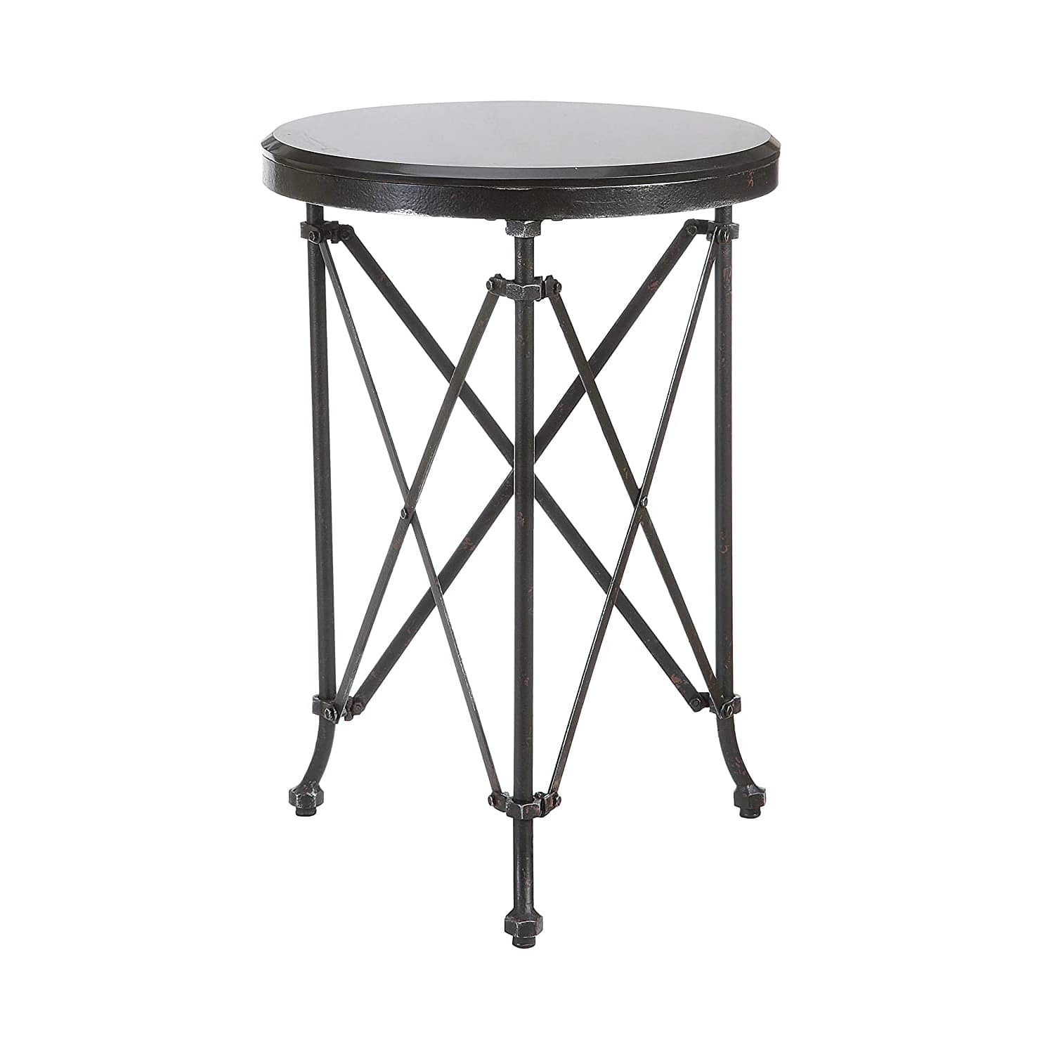 Hello Honey® 28'' Metal Table with Marble Top