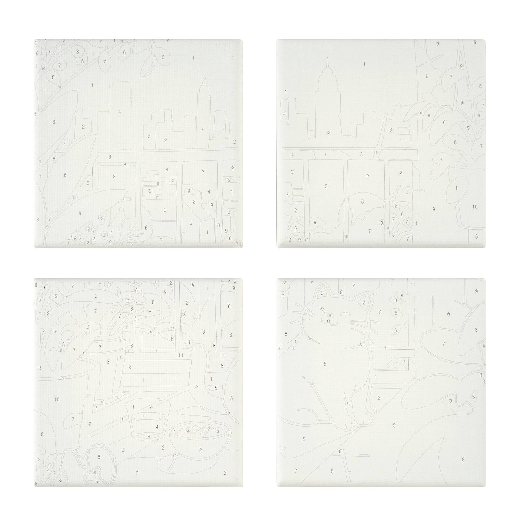 Gray Kitten Paint-by-Number Gallery Mini Kit by Artist's Loft®