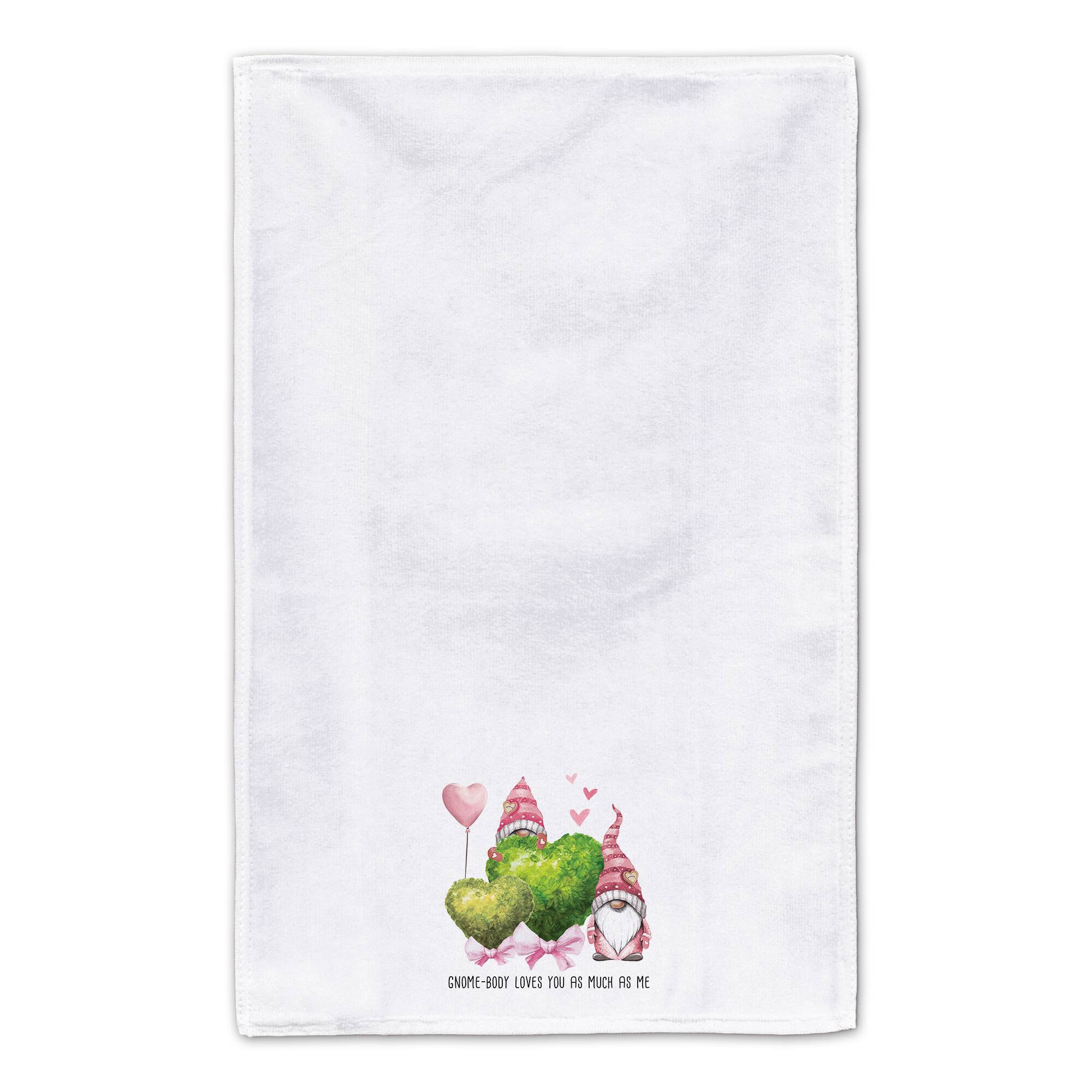 Gnome-Body Loves You as Much as Me Tea Towel - Set of 2