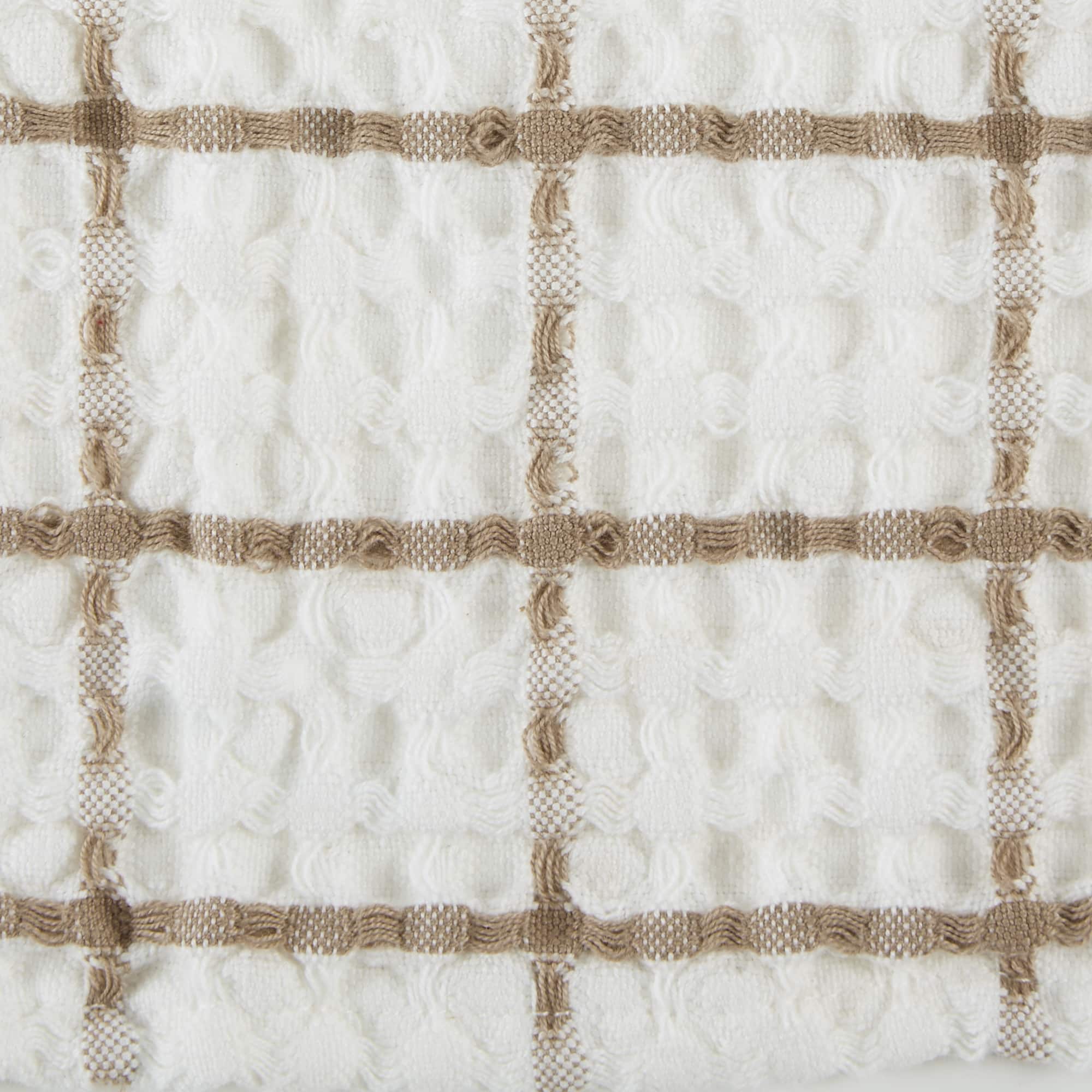 DII® Windowpane Oversized Washed Waffle Dishcloth Set