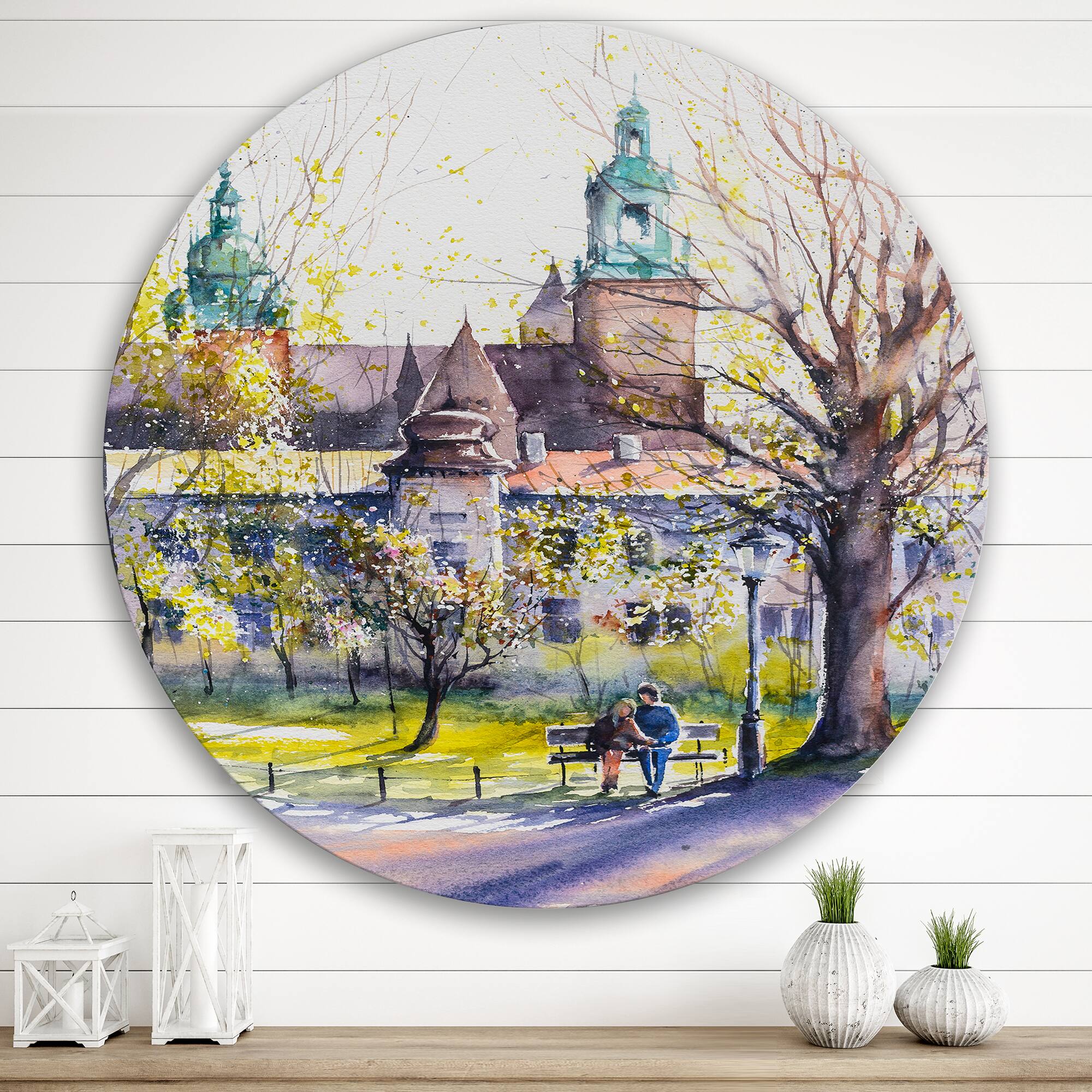 Designart - Castel Through The Trees of The Park
