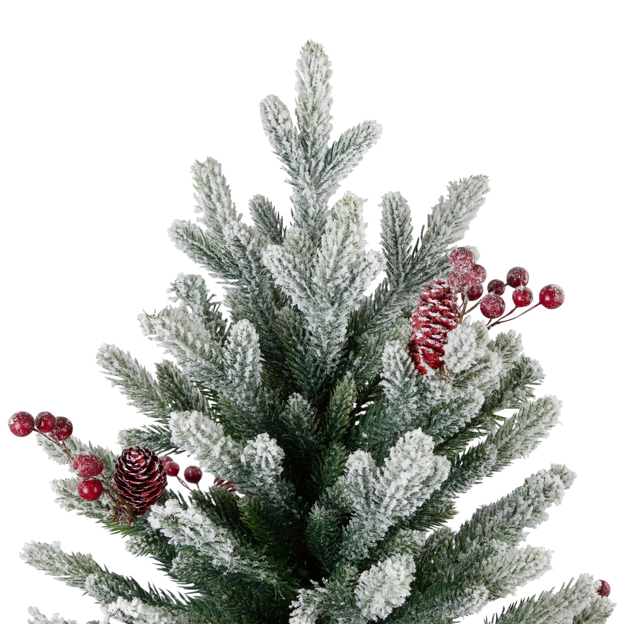 25" Unlit Real Touch™️Flocked Fir Pine Artificial Potted Christmas Tree