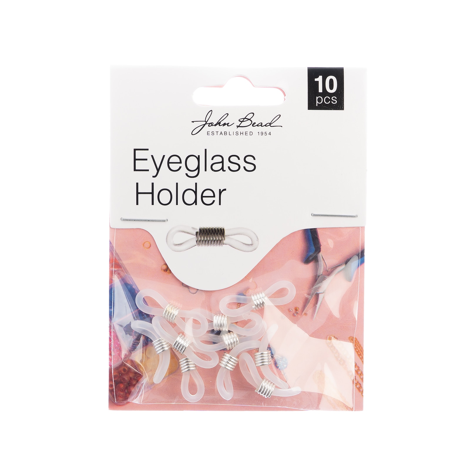 John Bead Eyeglass Holders, 10ct.