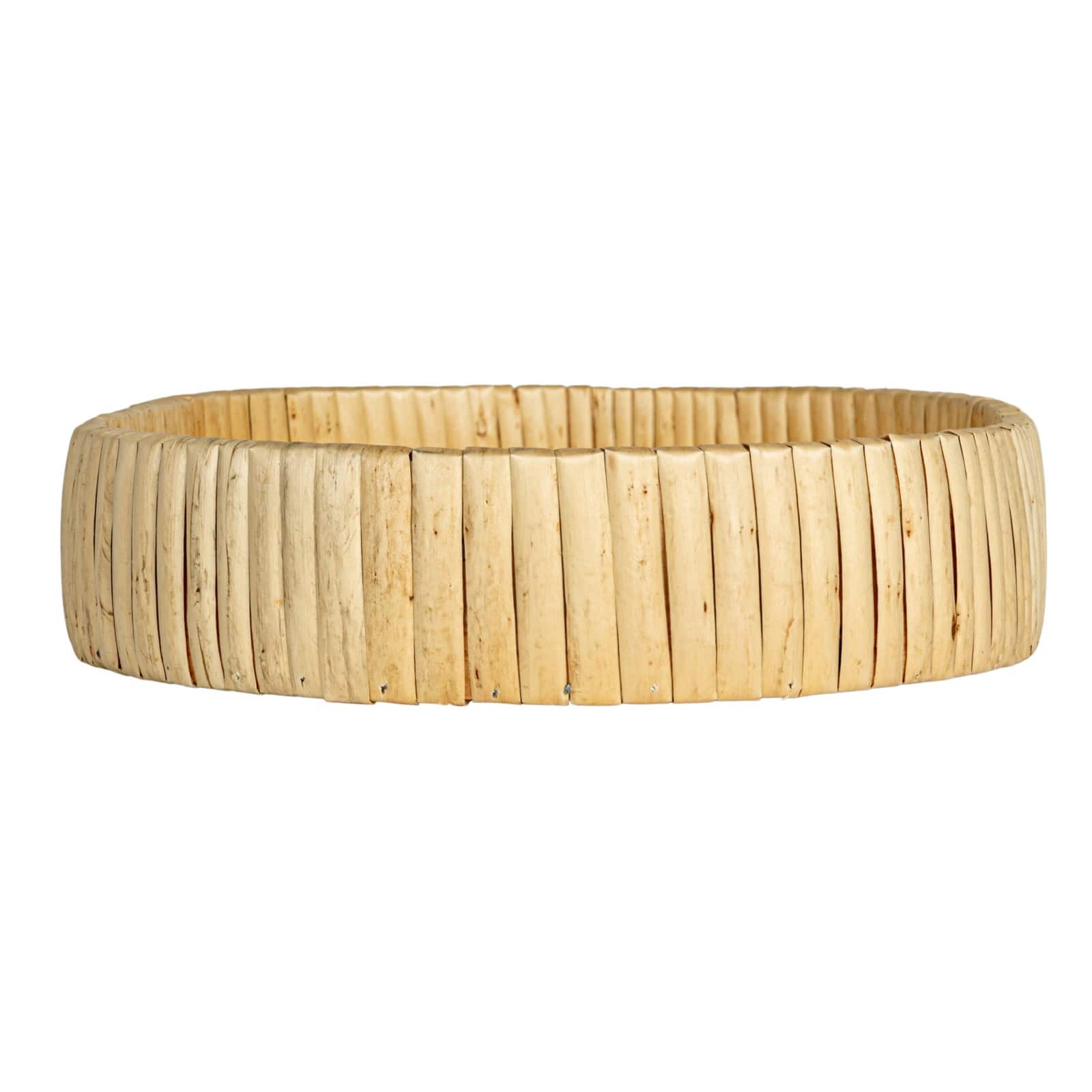 Household Essentials Natural Handwoven Nesting Oval Willow Tray Set