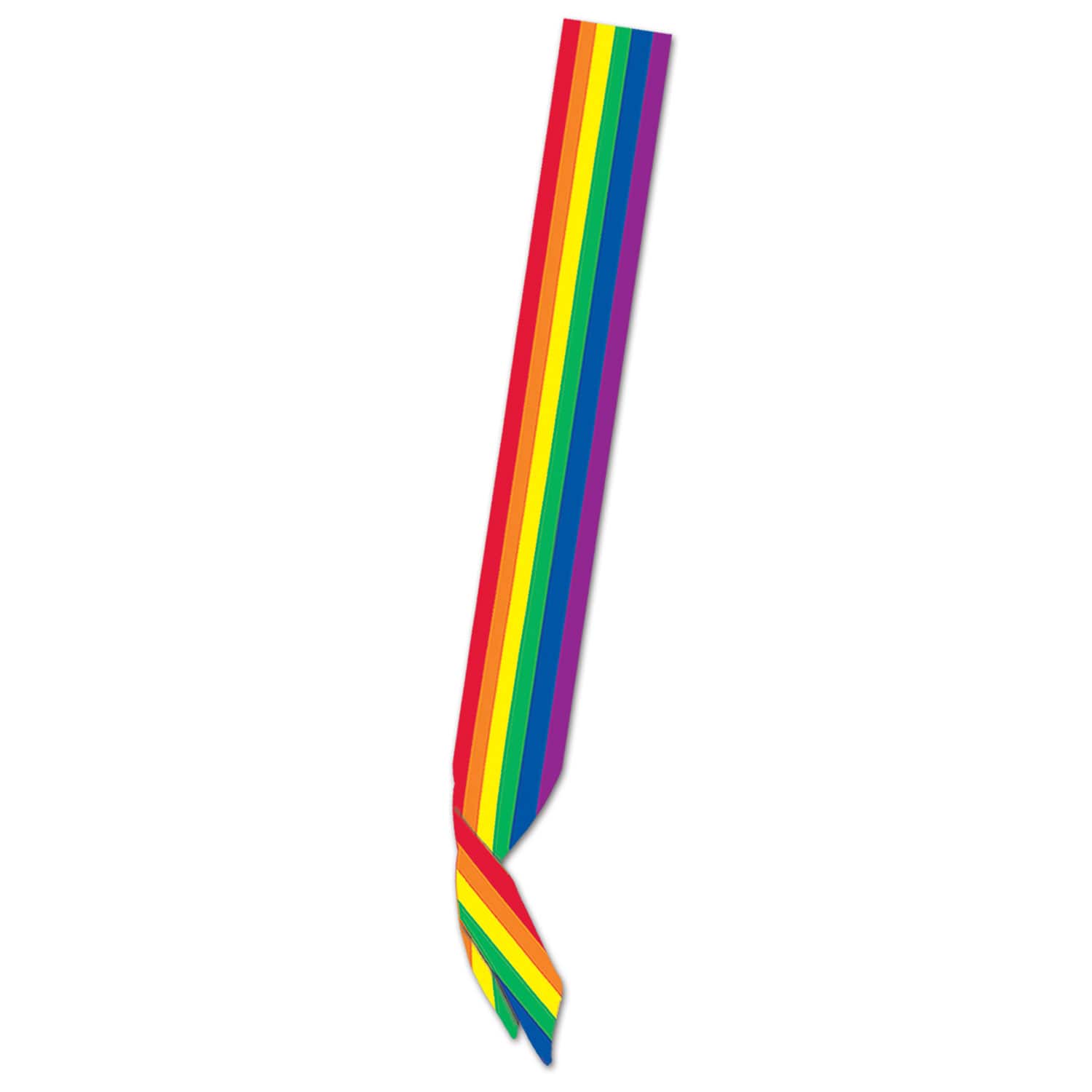 Beistle 33" x 4" Rainbow Satin Sash
