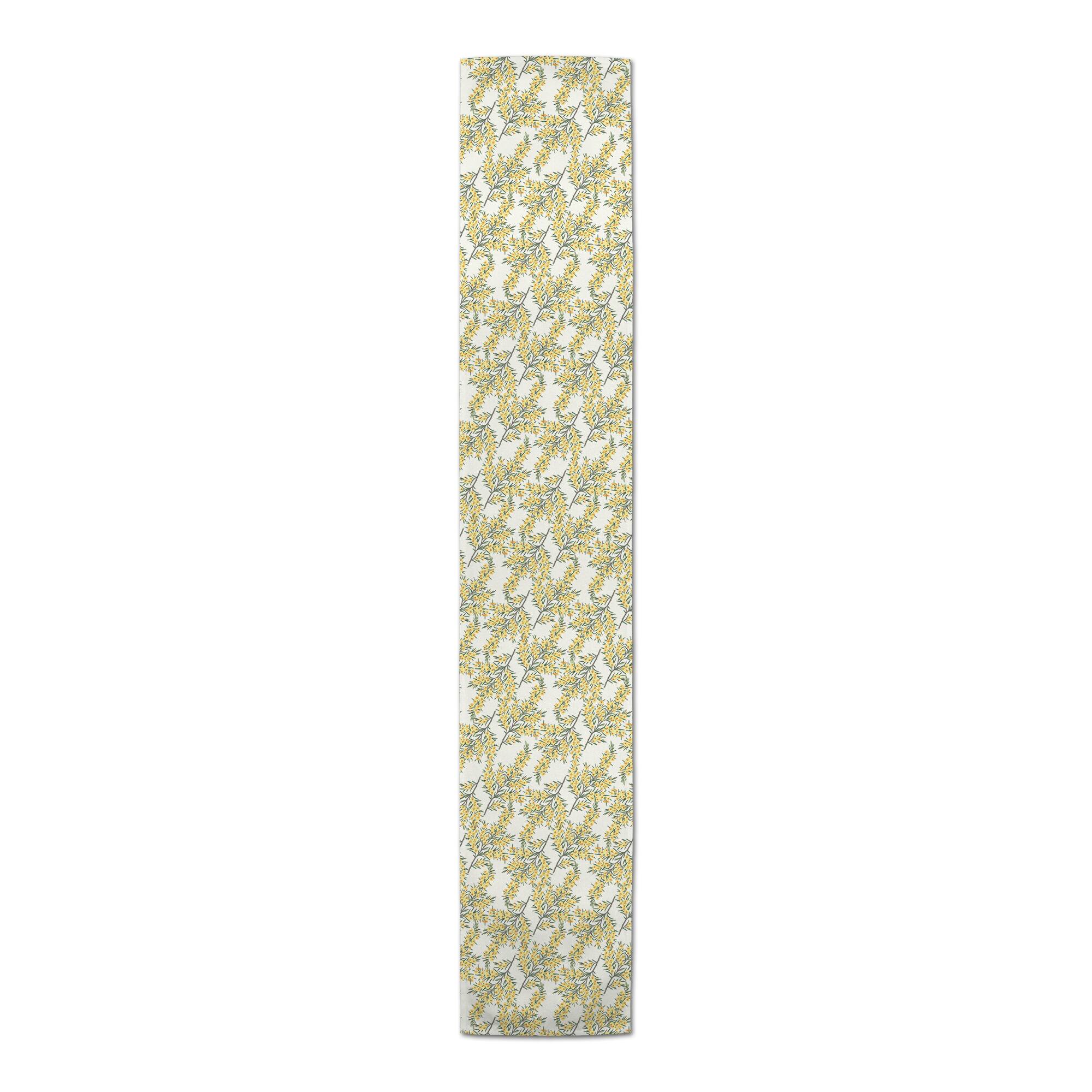 Yellow Vintage Botanicals Indoor/Outdoor Table Runner