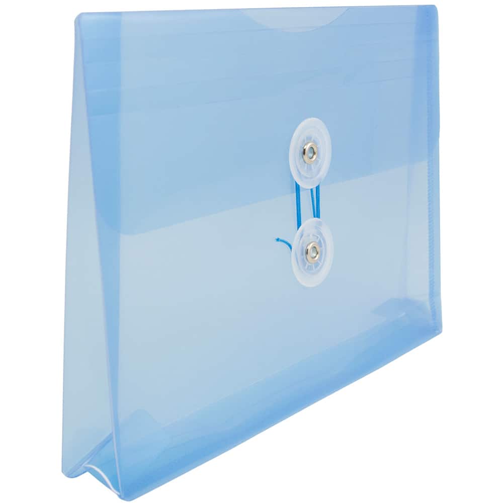JAM Paper 5.5" x 7.5" Button & String Tie Closure Plastic Envelopes