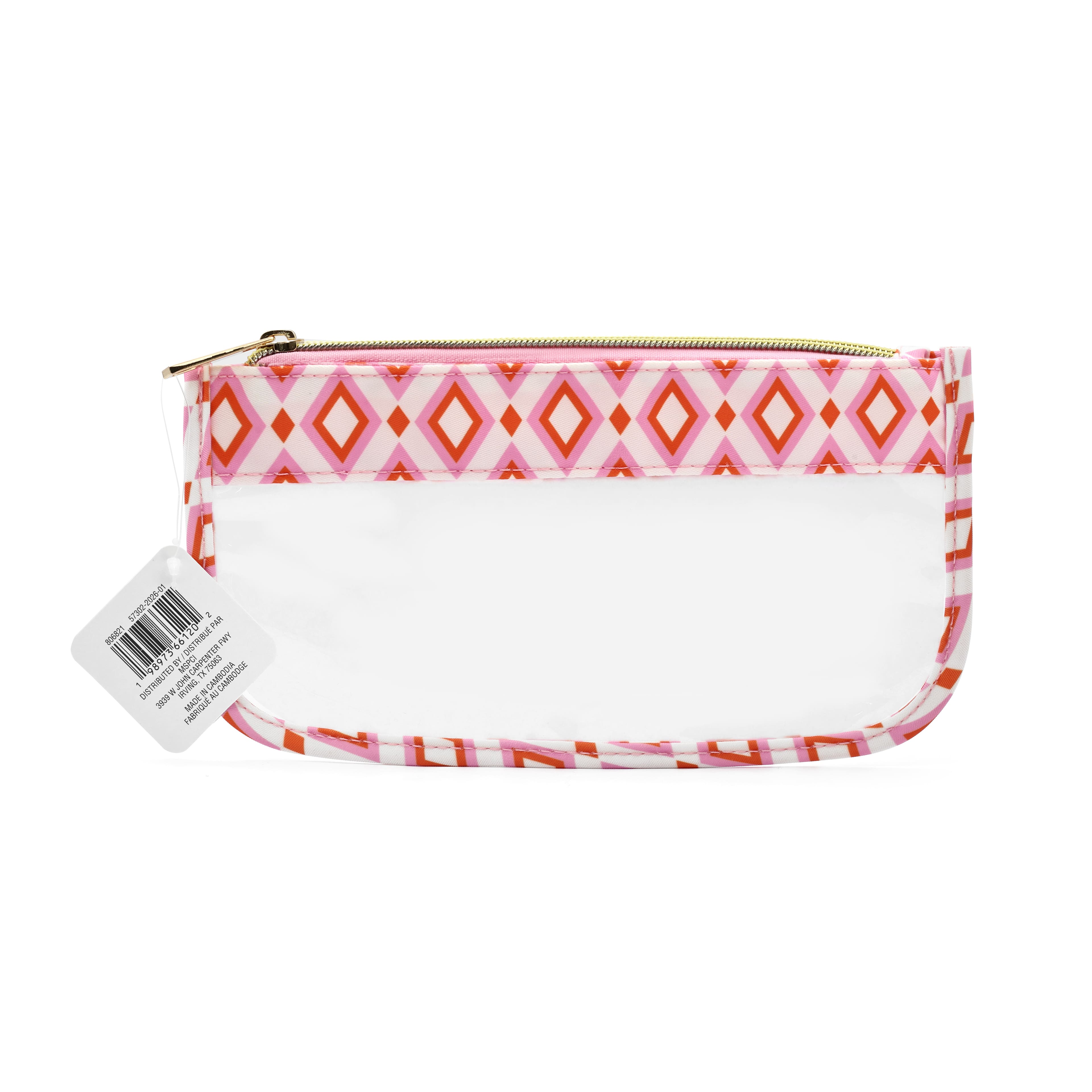 9" Pink Diamond Storage Pouch by Fab Finds