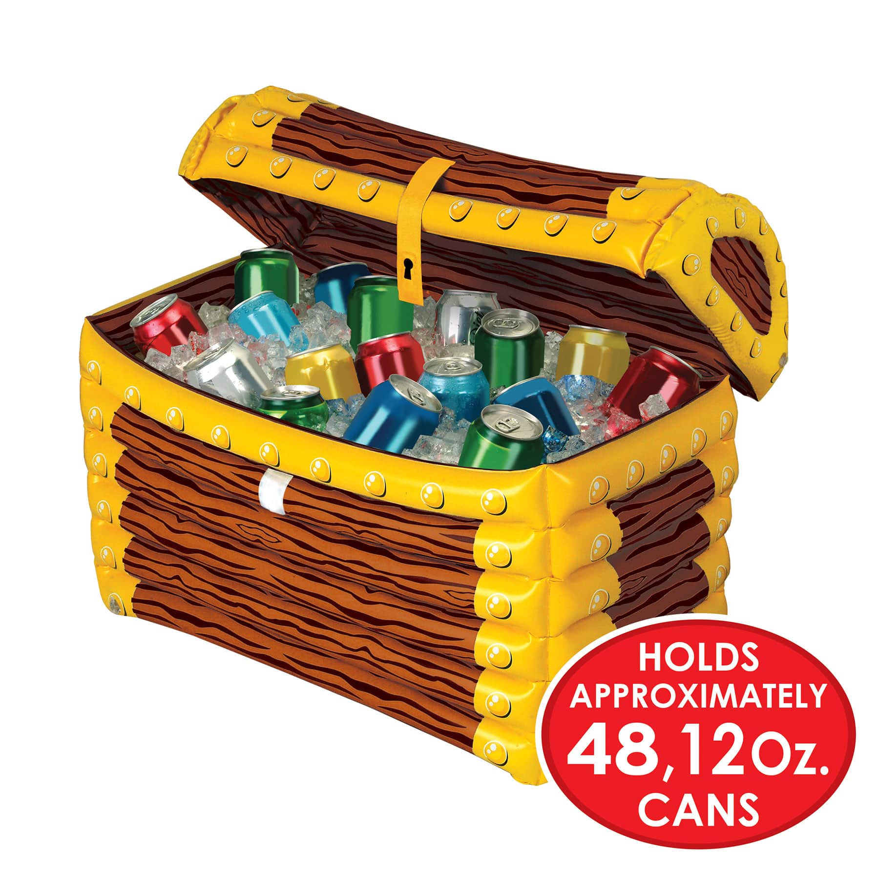 Beistle 24" x 17" Inflatable Treasure Chest Cooler