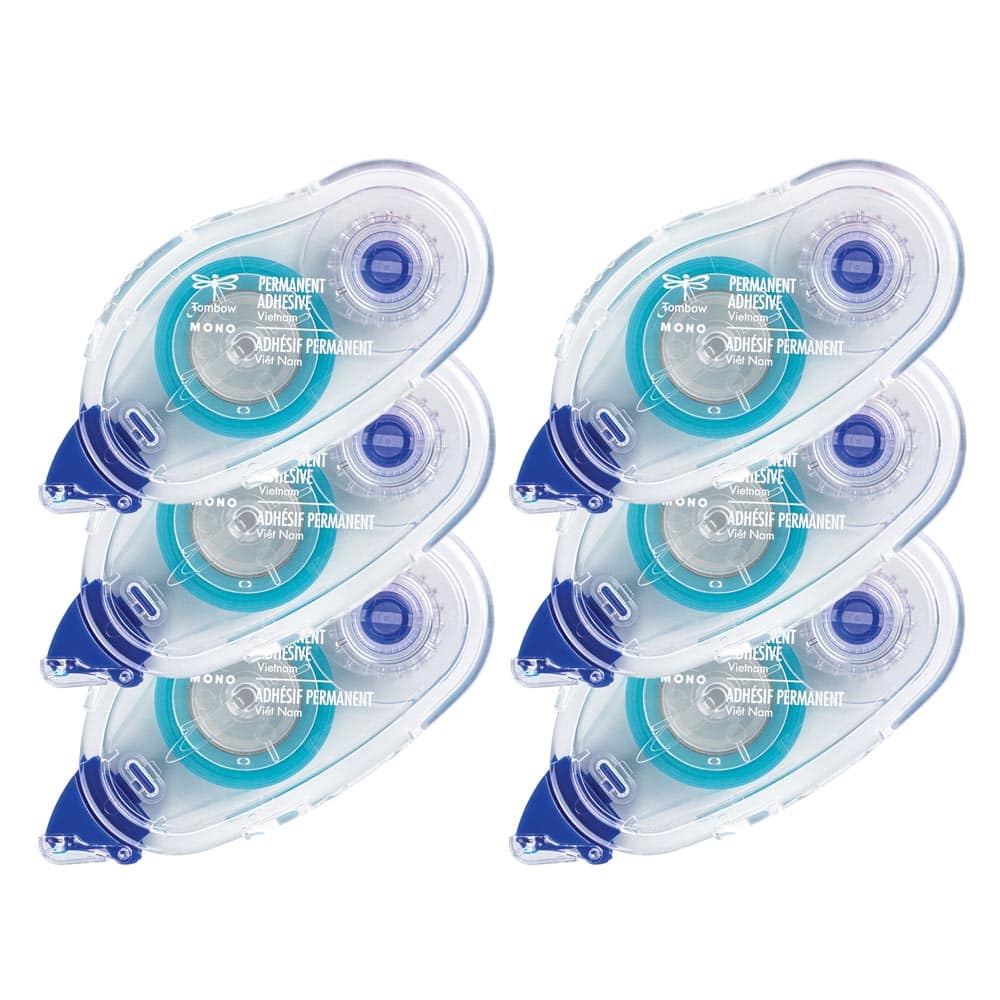 Tombow MONO Adhesive Permanent Refills, 6ct.